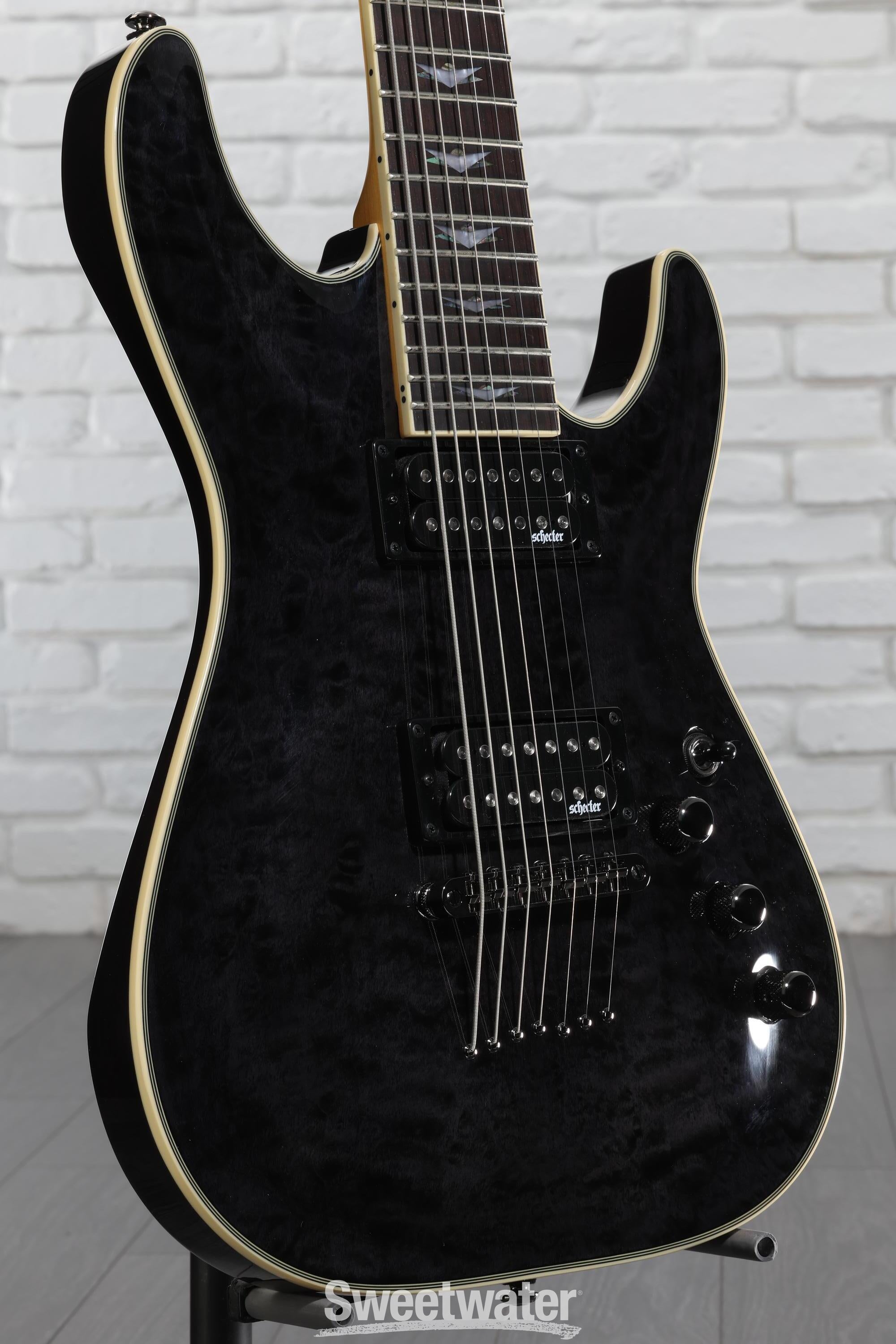 Schecter Omen Extreme-7 Electric Guitar - See Thru Black | Sweetwater