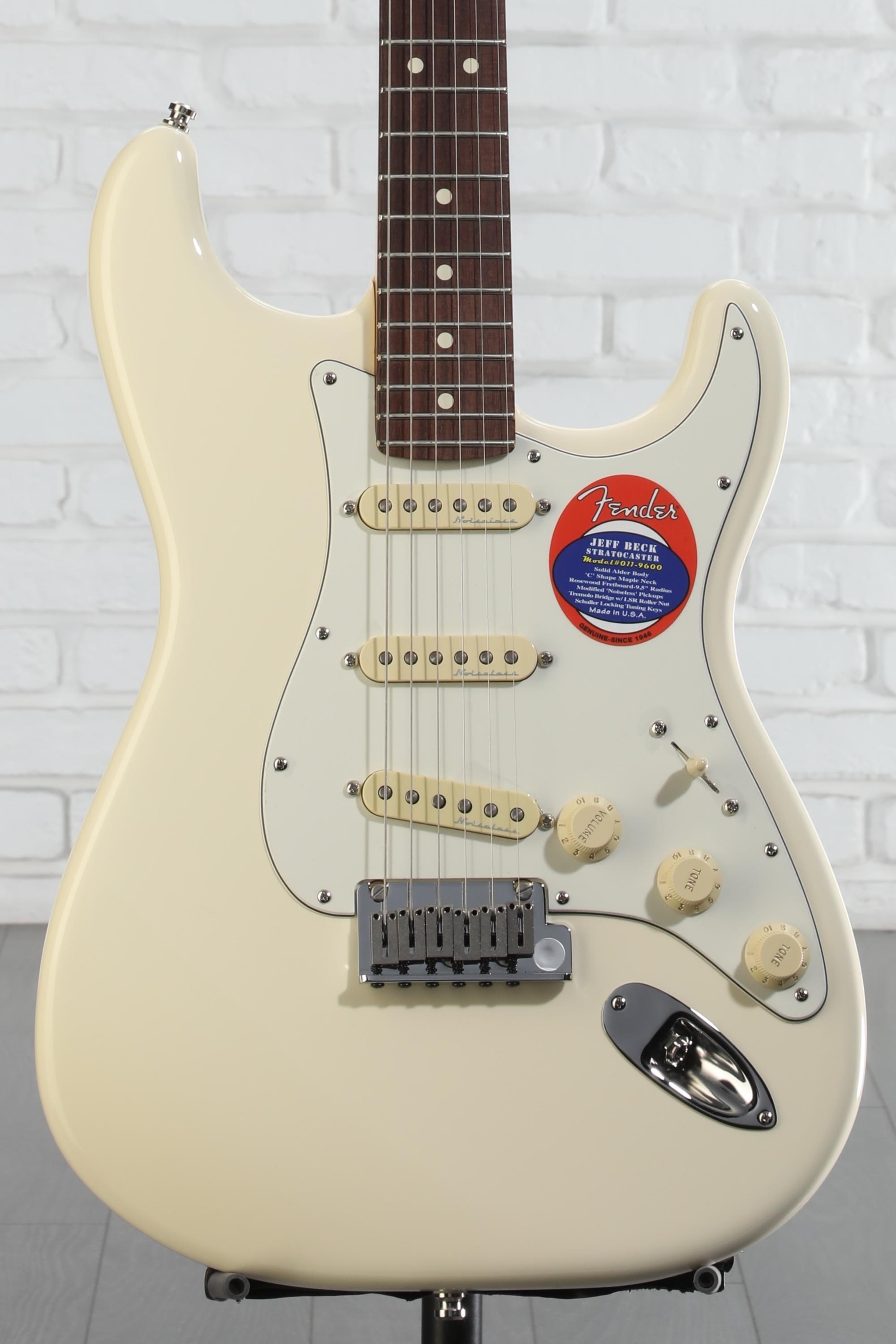 ギター Fender USA Jeff Beck Stratocaster Fender Jeff Beck Stratocaster - Surf Green with Rosewood