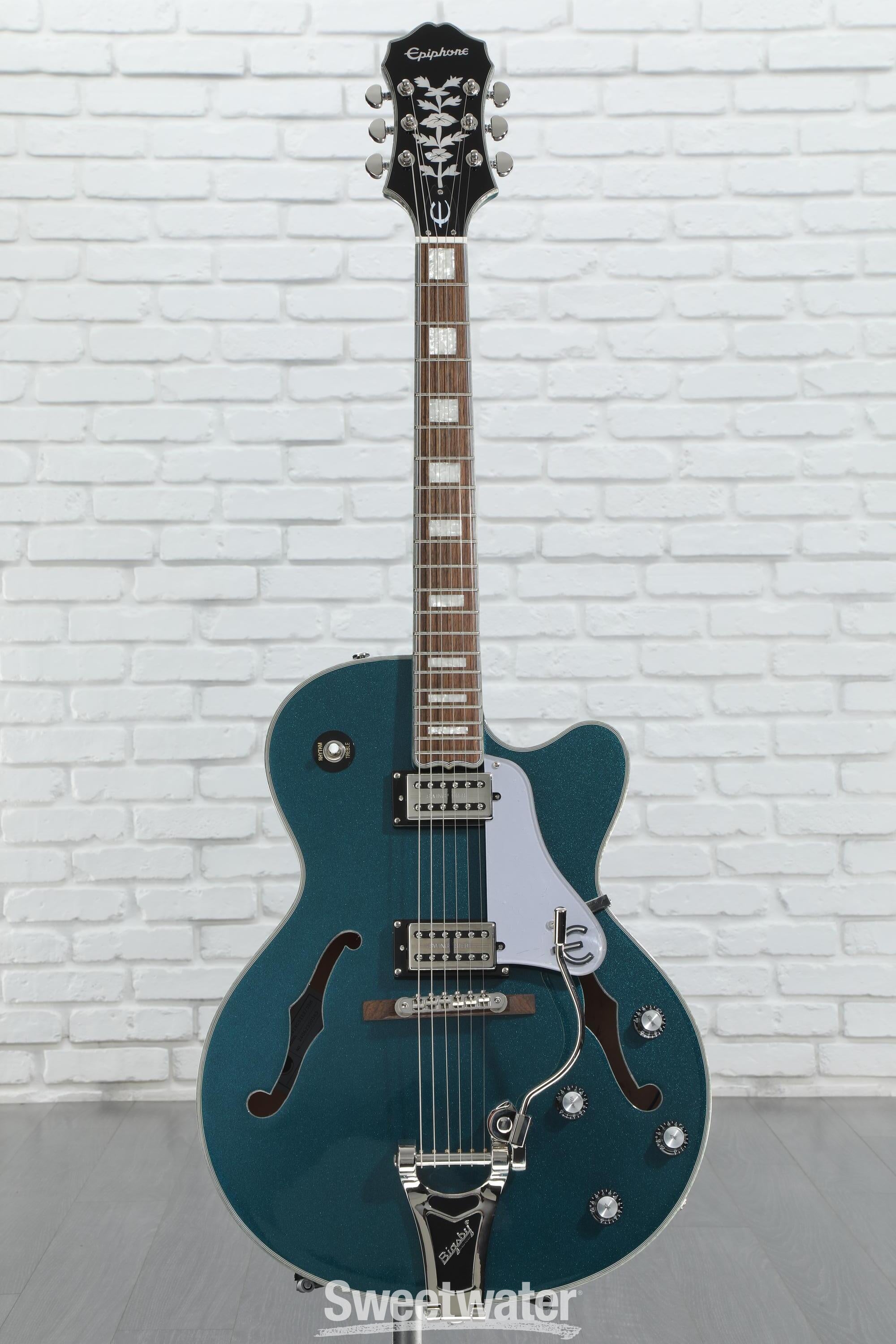 Epiphone Emperor Swingster Hollowbody - Delta Blue Metallic