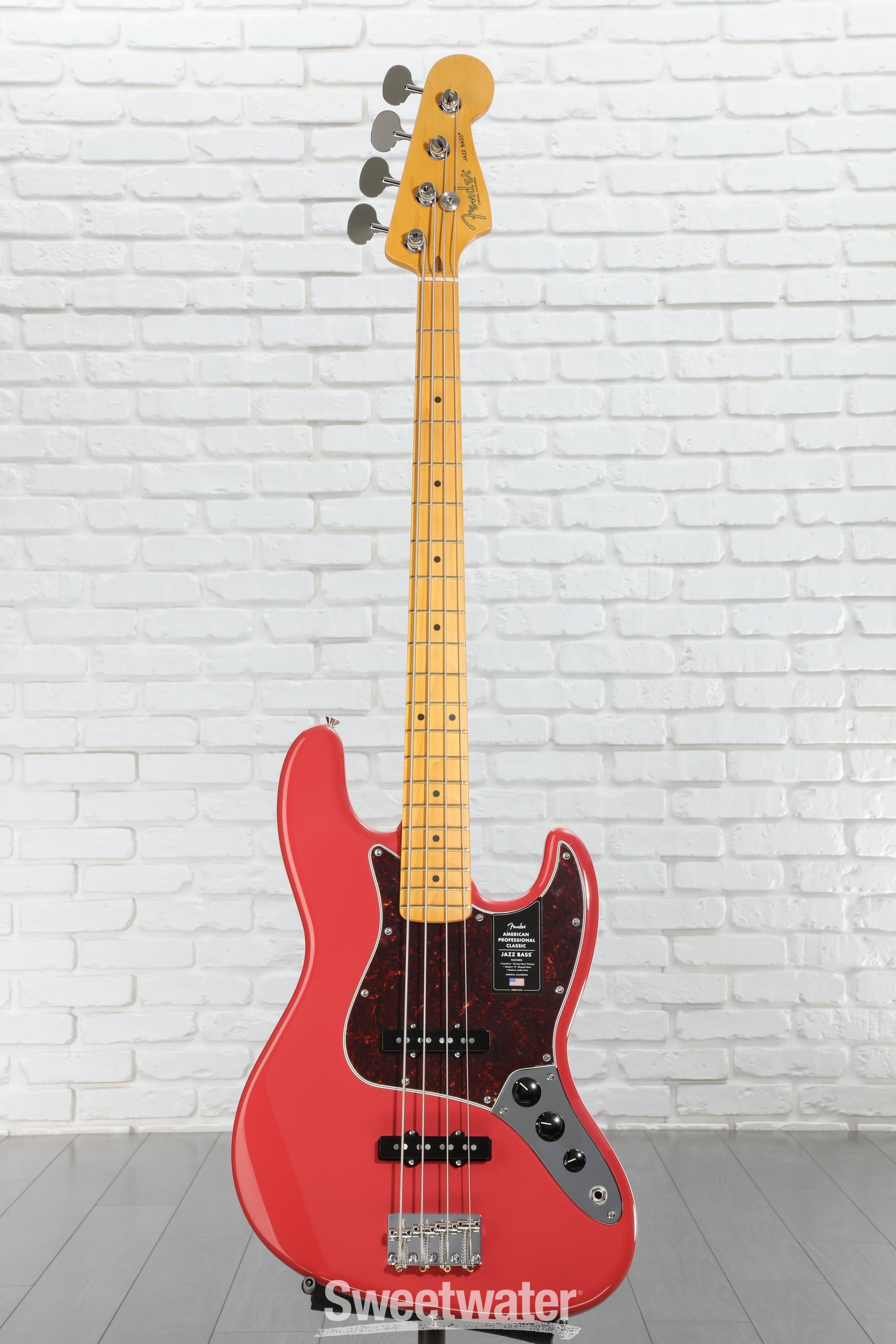 Fender American Professional Classic Jazz Bass - Faded Dakota Red