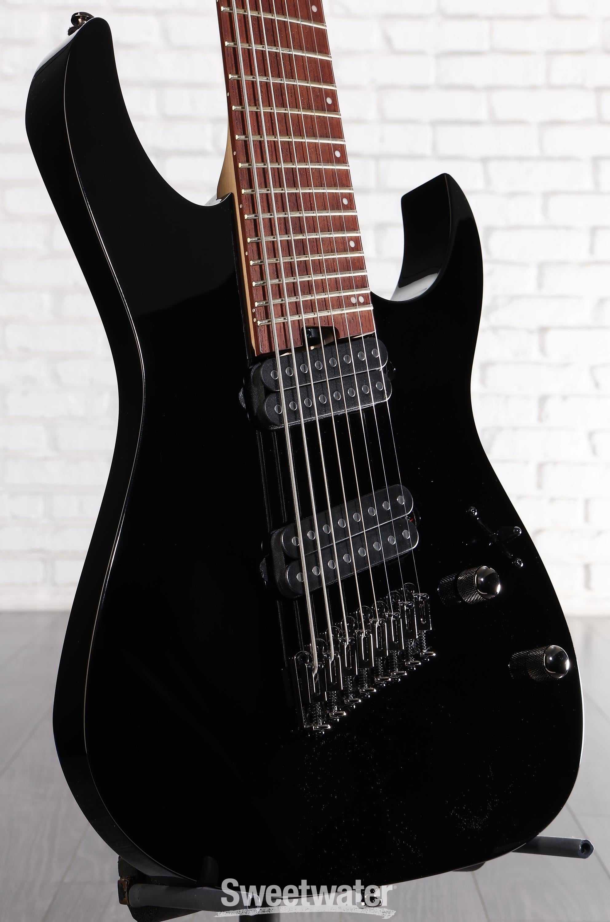 Photo of Ibanez RG Standard RGMS8 Multi-scale 8-string Electric Guitar - Black