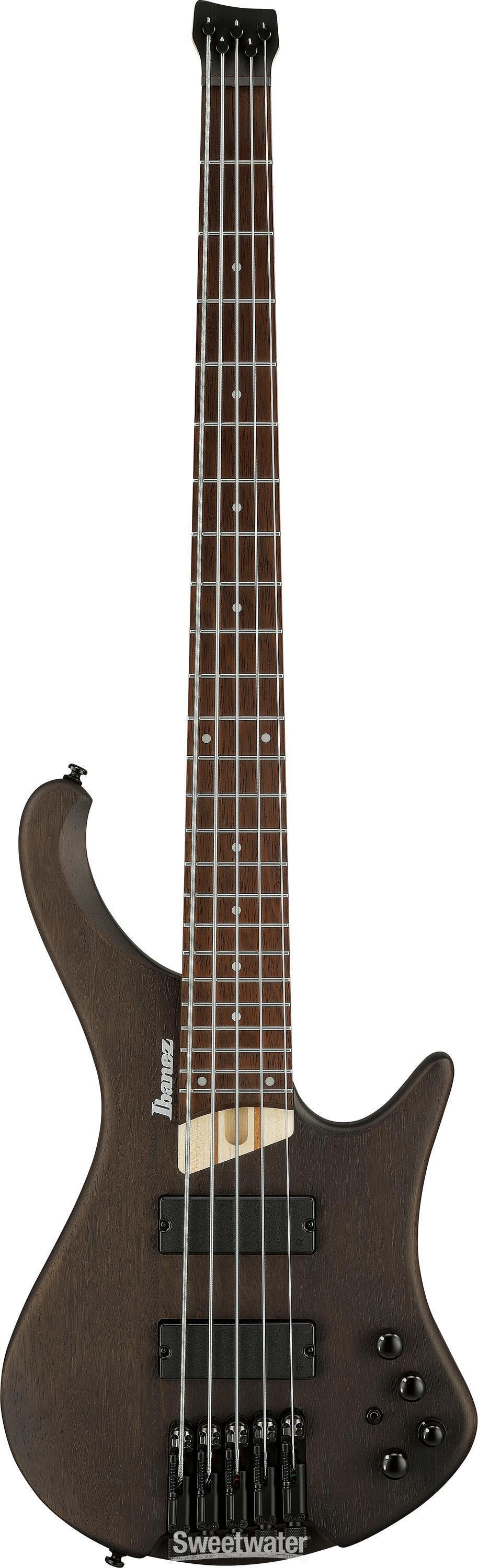 Ibanez Bass Workshop EHB605 5-string Electric Bass Guitar - Walnut Flat