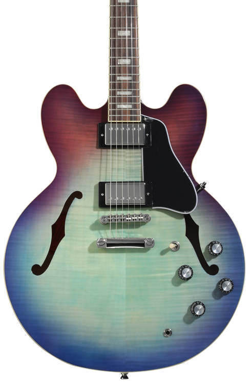 Epiphone ES-335 Figured Semi-hollowbody - Blueberry Burst | Sweetwater