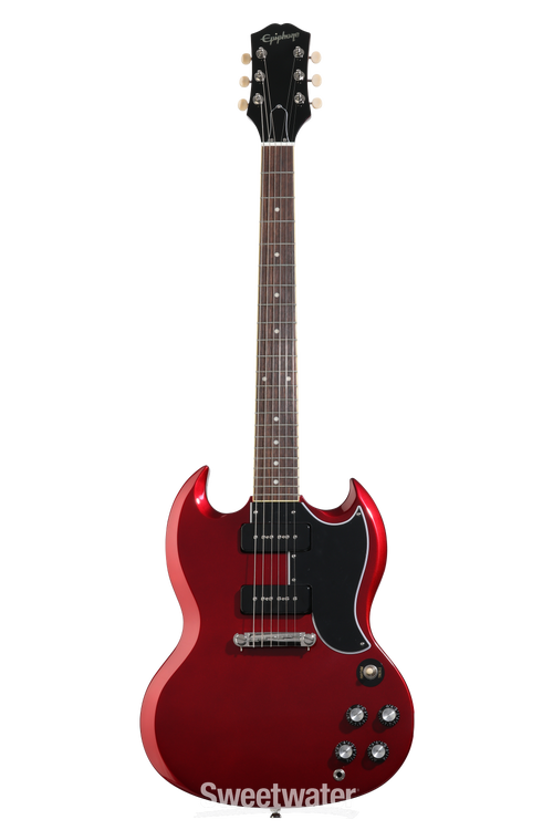 D*K様 Epiphone SGブラックP90 エレキギター Epiphone SG Special P-90 Electric Guitar - Sparkling Burgundy