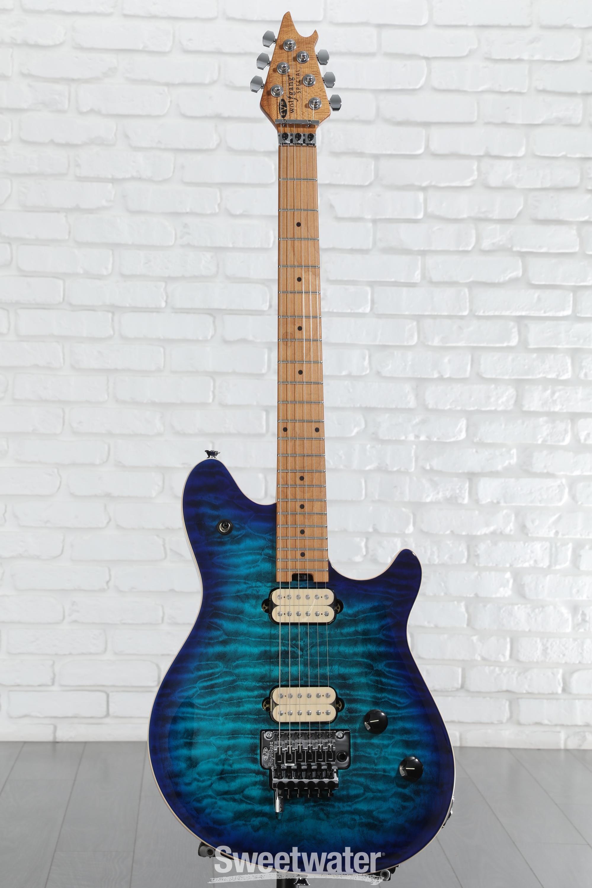 ギター EVH Wolfgang Special QM Chlorine Burst EVH Wolfgang Special QM Electric Guitar - Chlorine Burst with