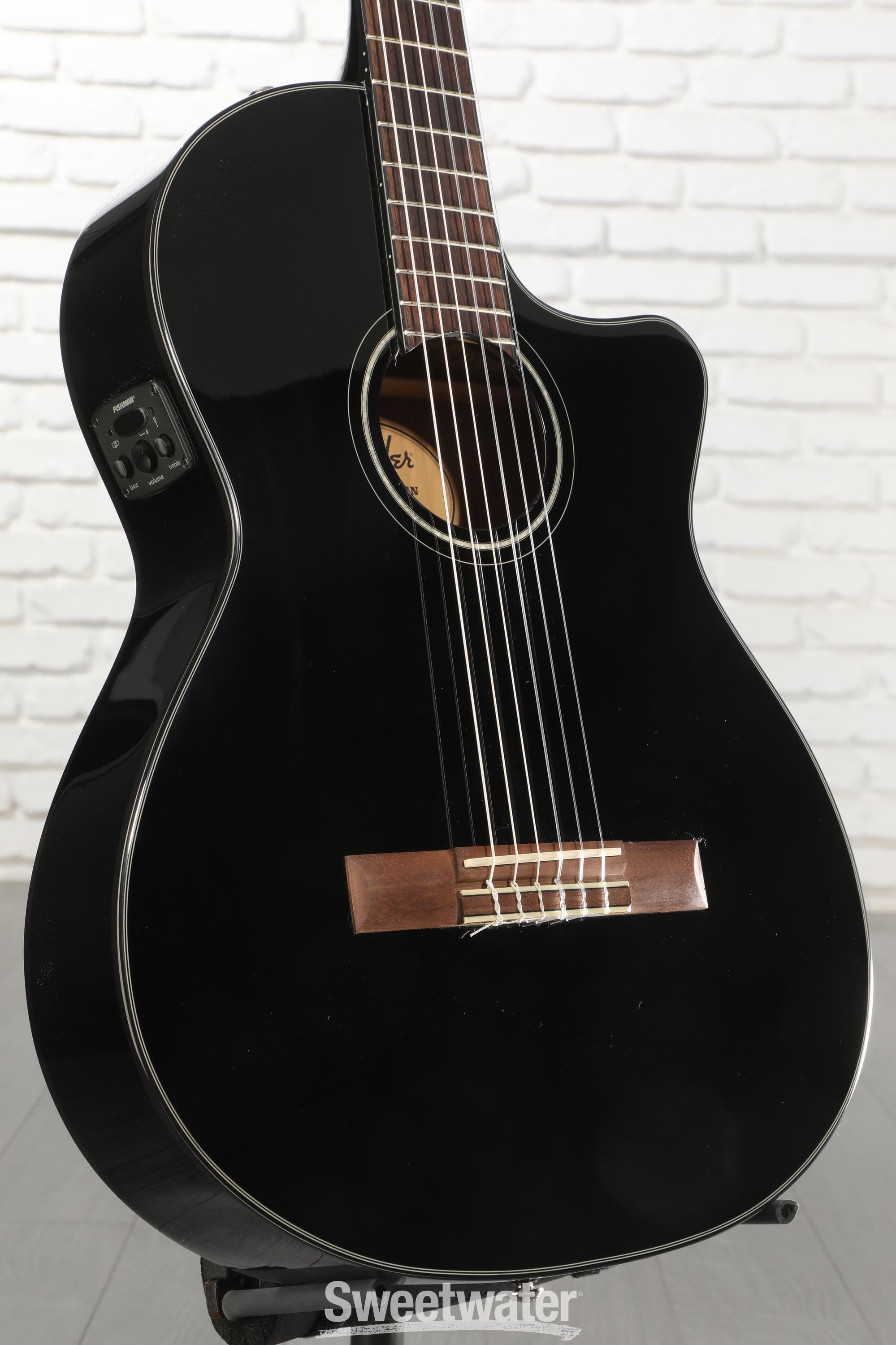 Photo of Fender CN-140SCE Nylon-string Acoustic-electric Guitar - Black