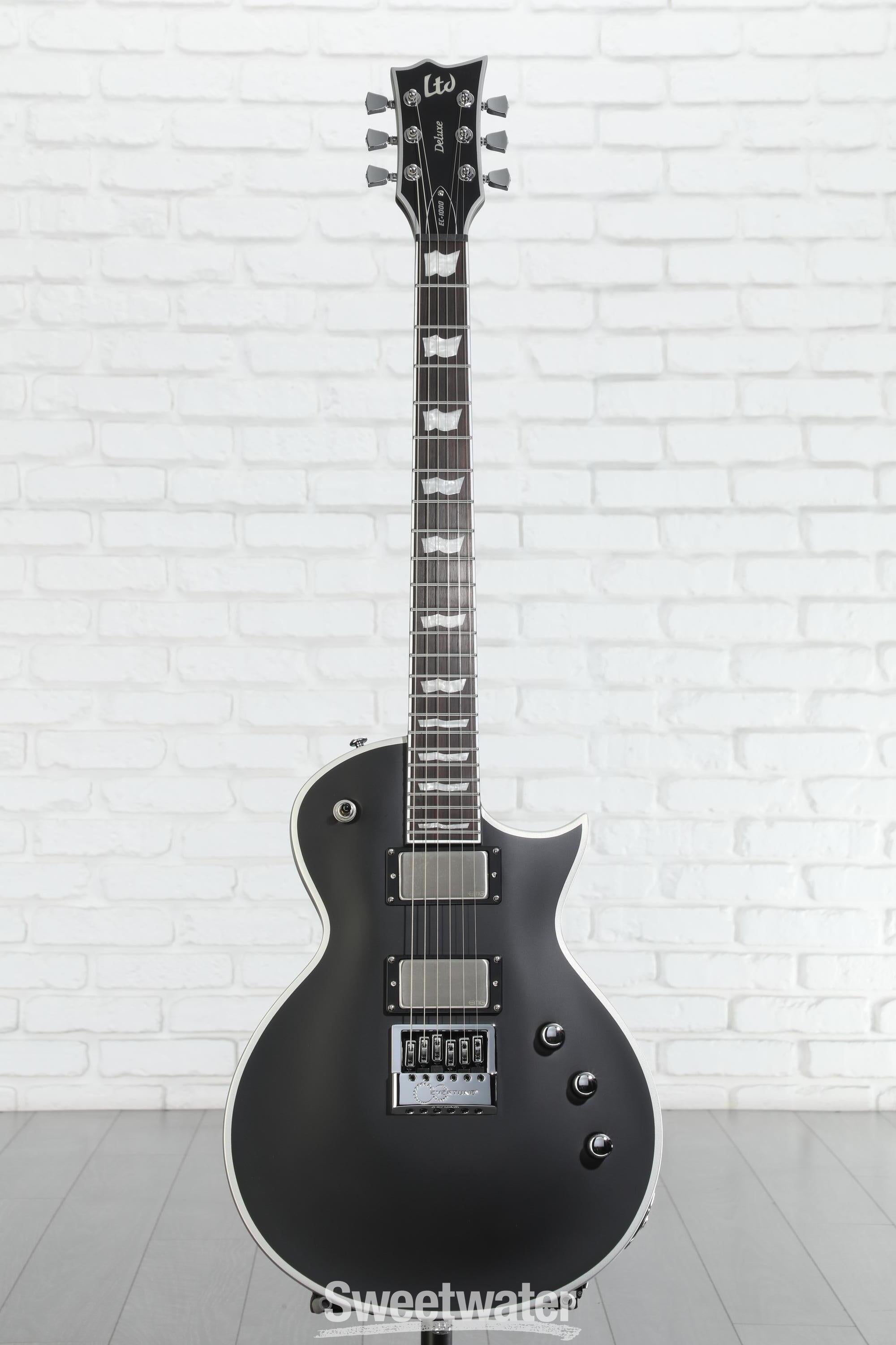 ESP LTD EC-1000 Evertune BB Electric Guitar - Black Satin
