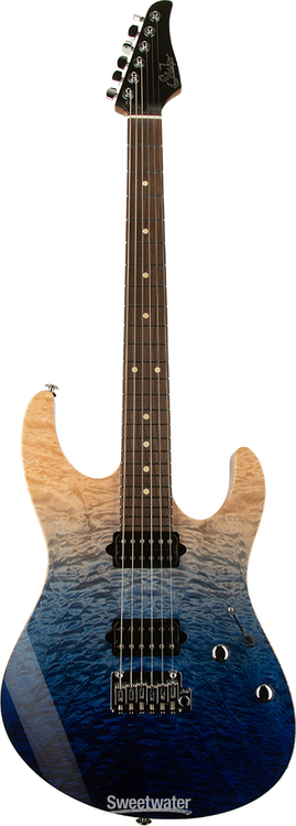Suhr Modern Set Neck Electric Guitar - Blue Fade | Sweetwater