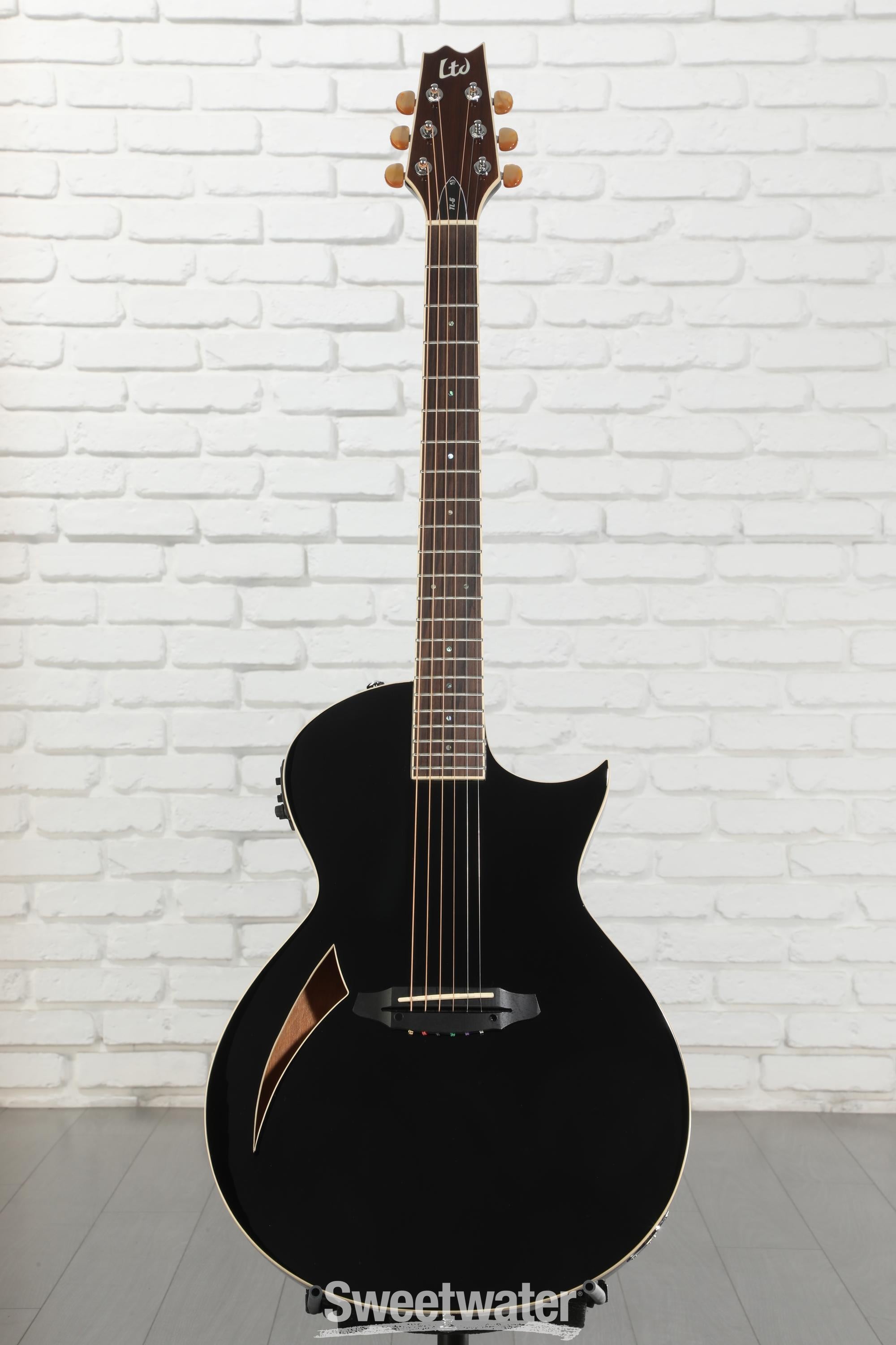 ESP LTD TL-6 Acoustic-electric Guitar - Black | Sweetwater