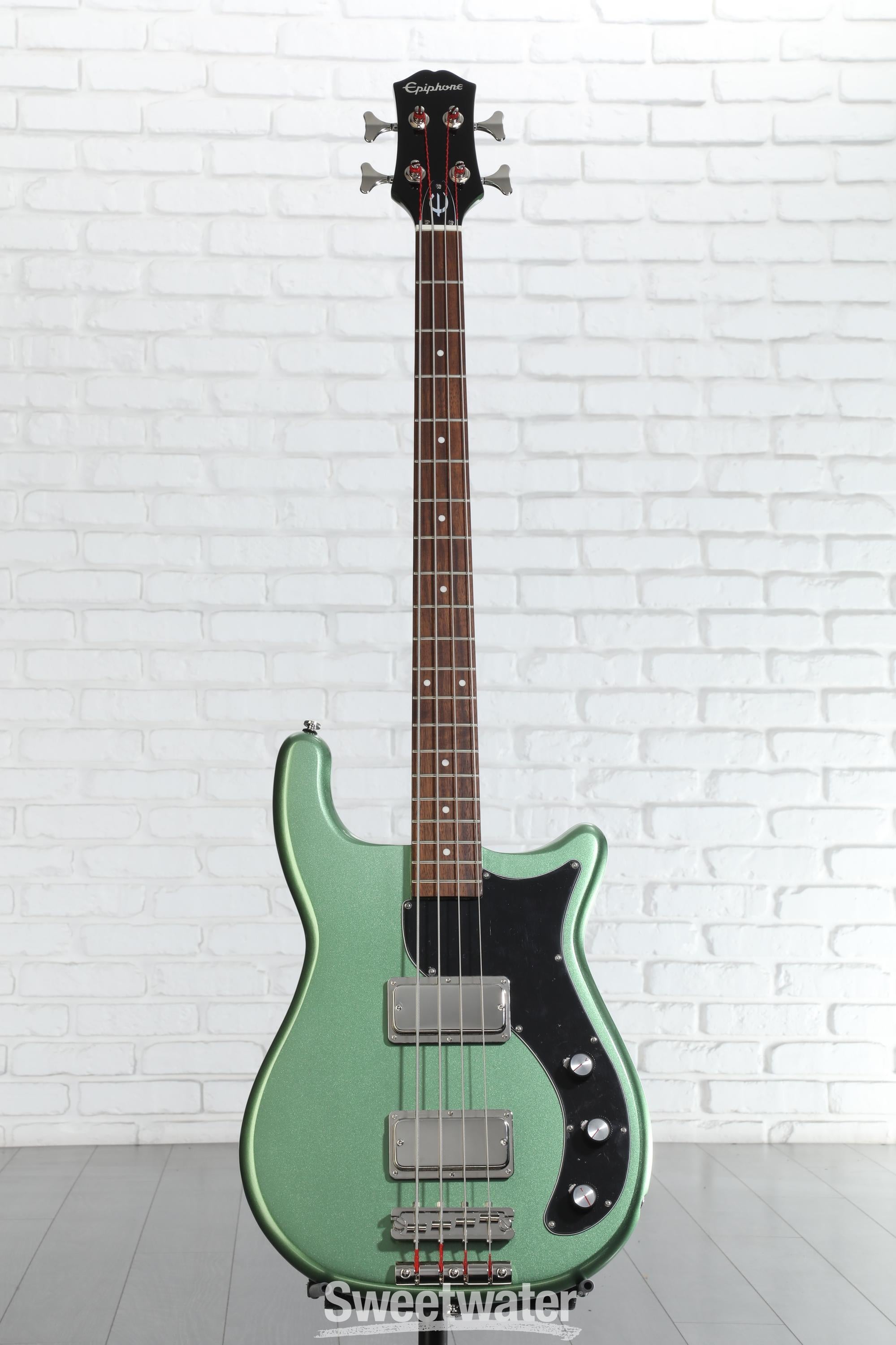 Epiphone Embassy Bass Guitar - Wanderlust Green Metallic | Sweetwater