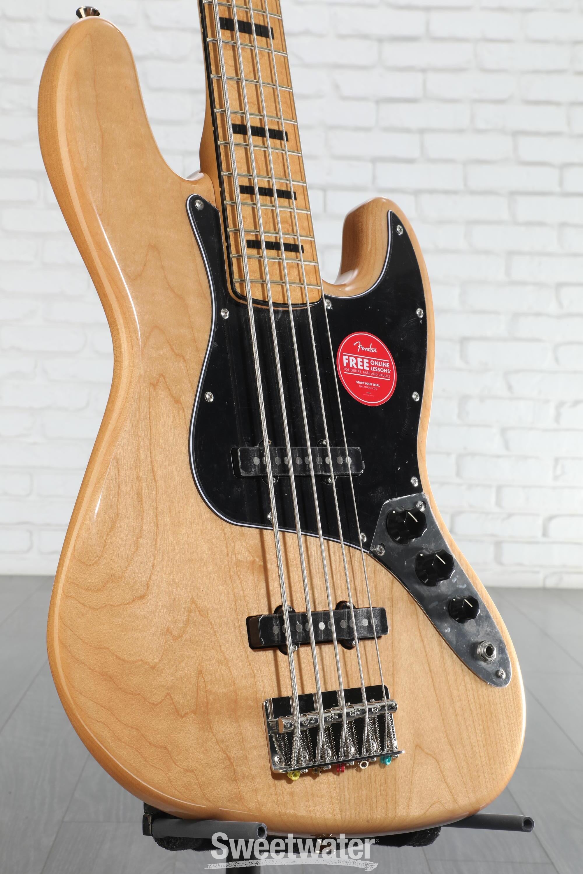Squier Classic Vibe '70s Jazz Bass V - Natural with Maple
