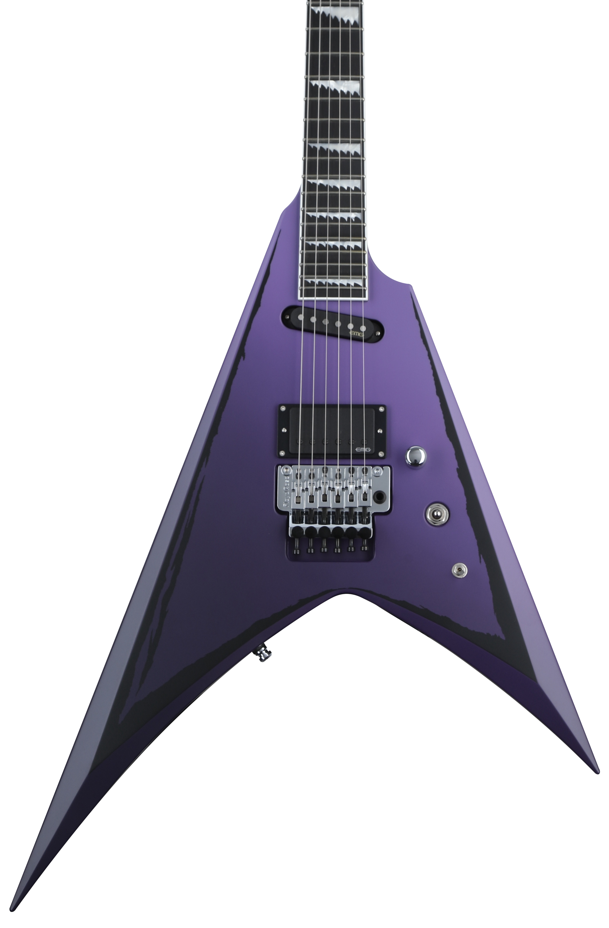 ESP Alexi Ripped Electric Guitar - Purple Fade Satin | Sweetwater
