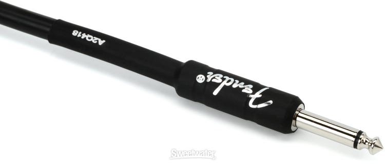 Fender Professional Series Straight to Straight Instrument Cable - 5 foot Black