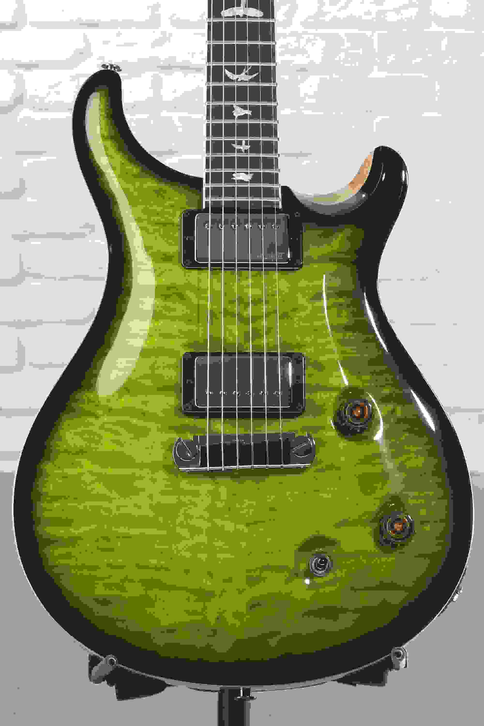 PRS Wood Library McCarty 10-Top Electric Guitar - Eriza Verde Burst, Ebony Fingerboard