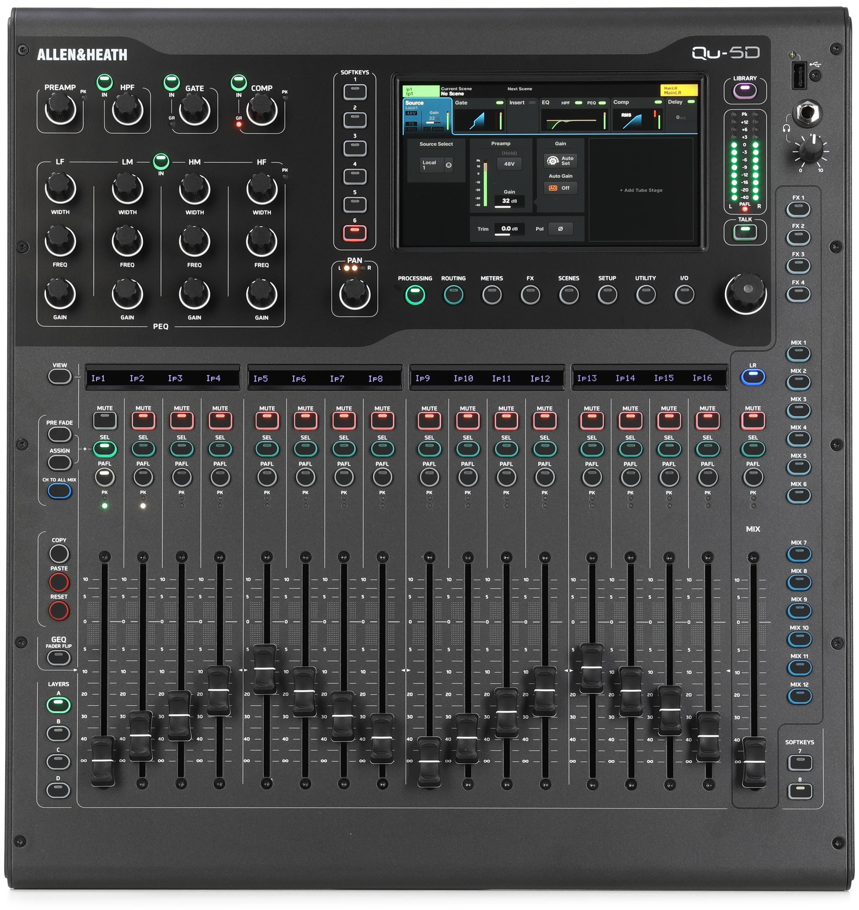 Photo of Allen & Heath Qu-5D 38-channel Digital Mixer with Dante