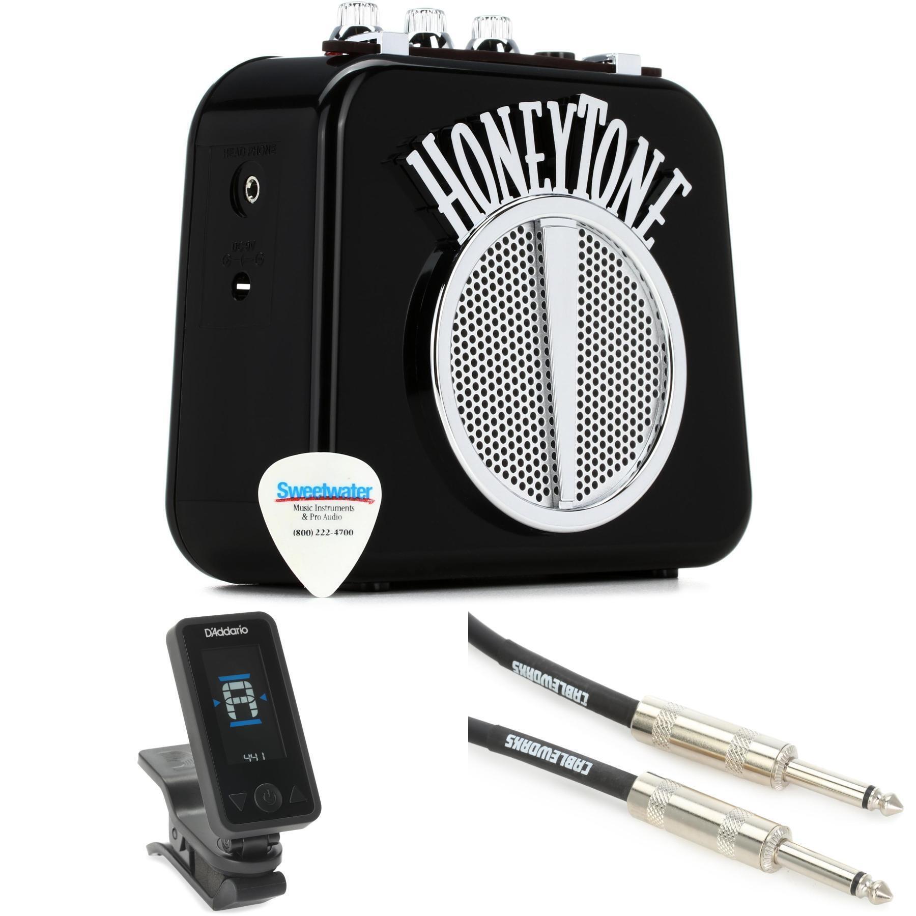 Danelectro Honeytone N-10 Mini Guitar Amp Accessories Bundle - Black