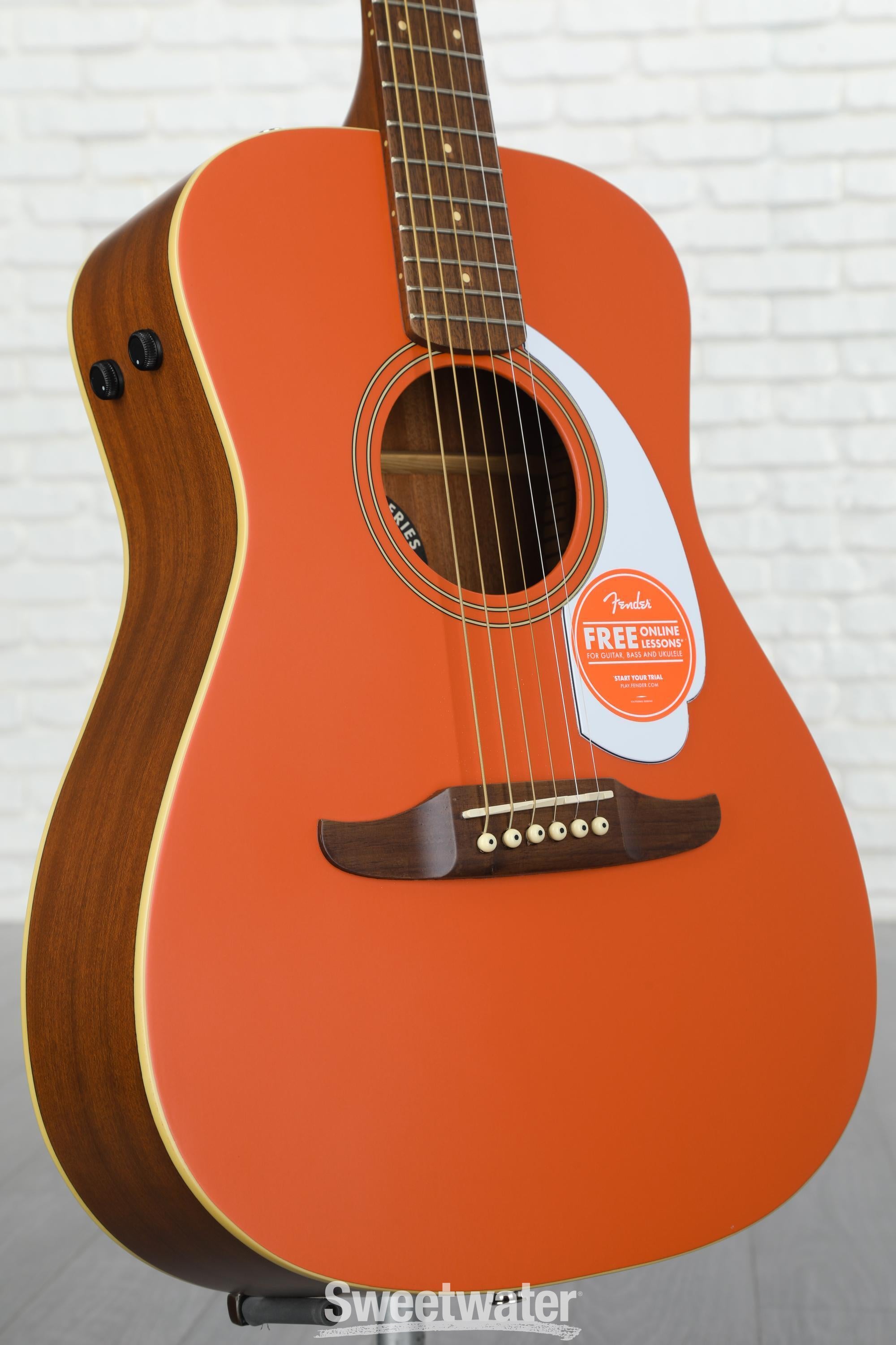 Fender Malibu Player Acoustic-electric Guitar - Fiesta Red