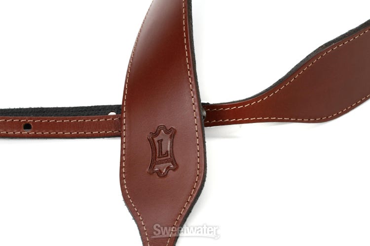 Levy's PMB32NS 2 Veg-Tan Leather Banjo Strap - Brown