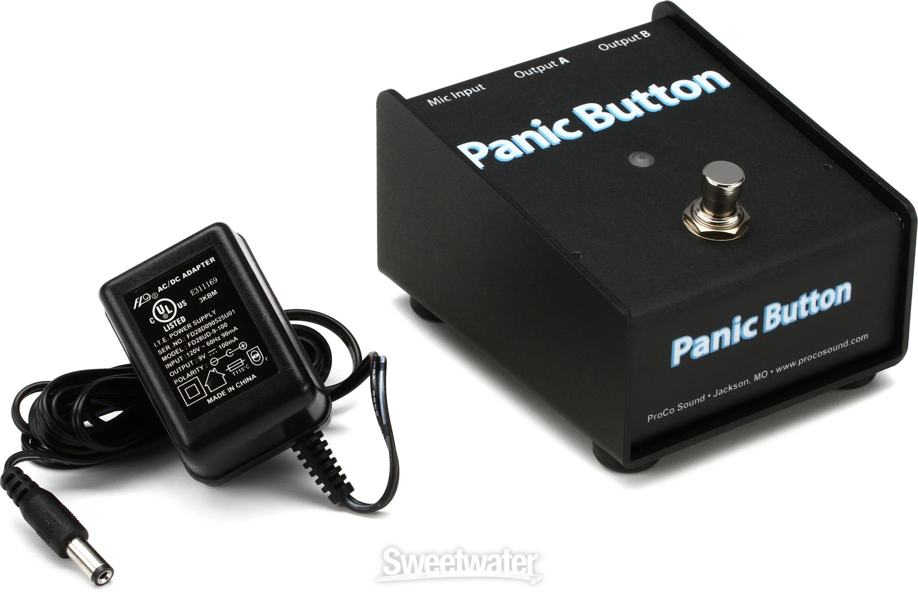 Pro Co Panic Button A/B + Mute Box | Sweetwater