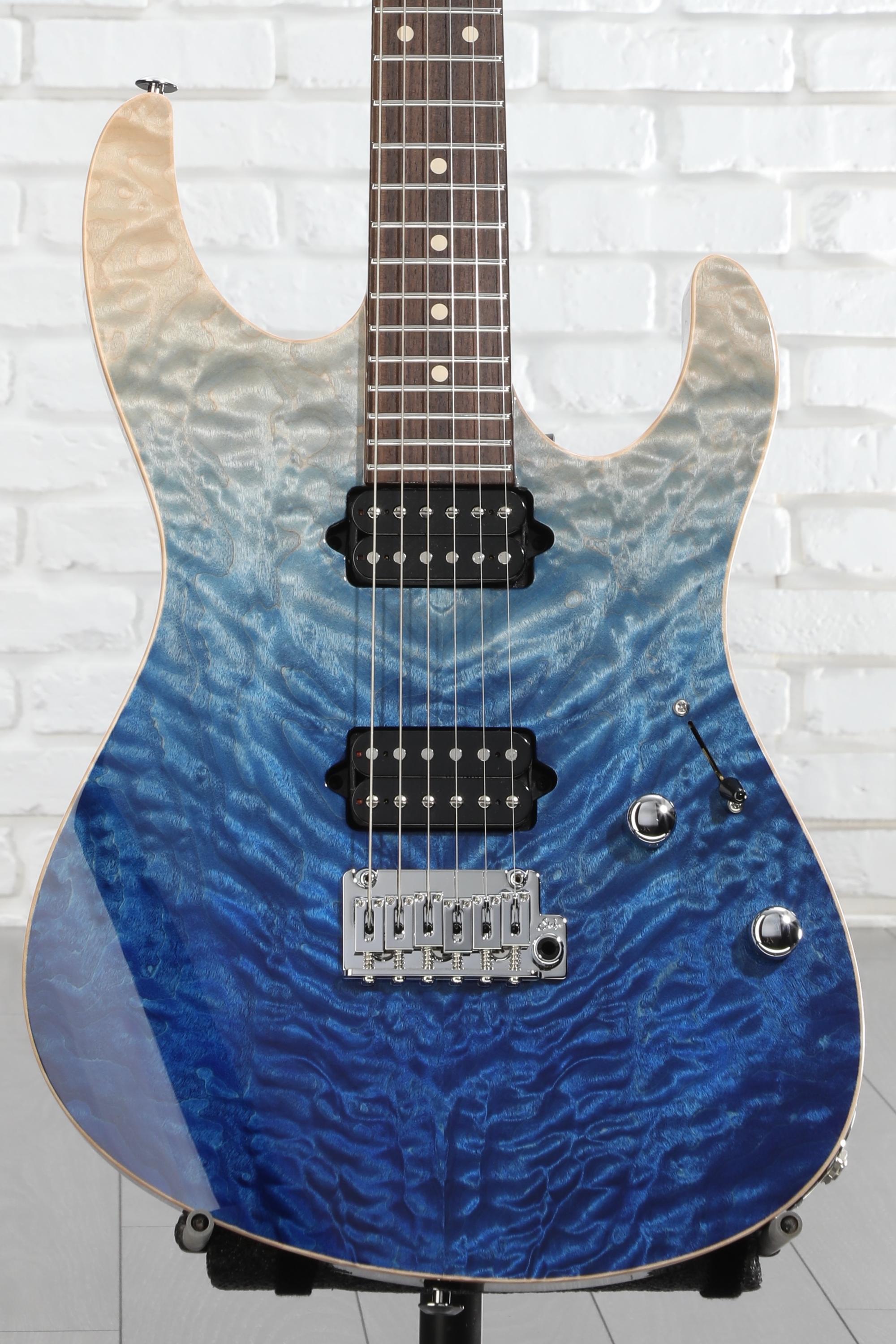 Suhr Modern Set Neck Electric Guitar - Blue Fade | Sweetwater