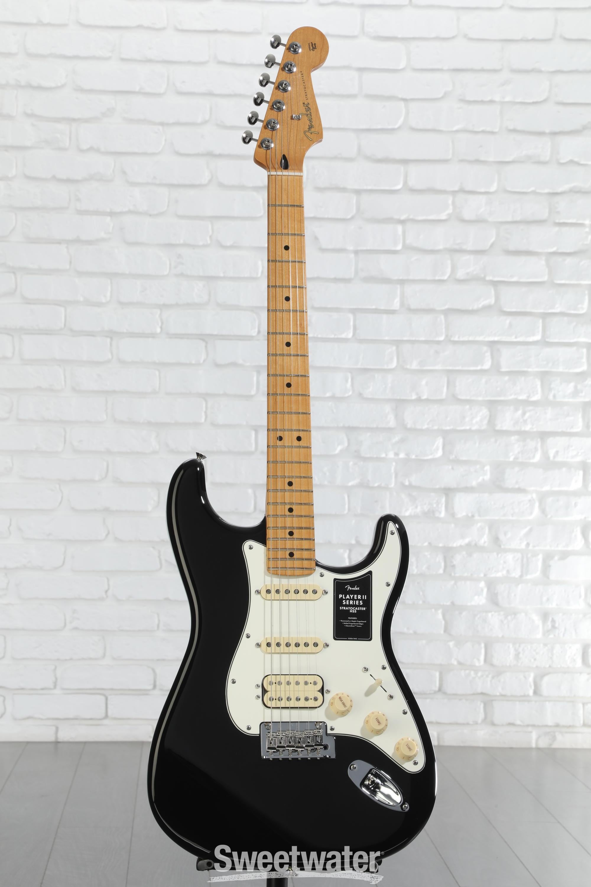 Fender Player II Stratocaster HSS Electric Guitar - Black