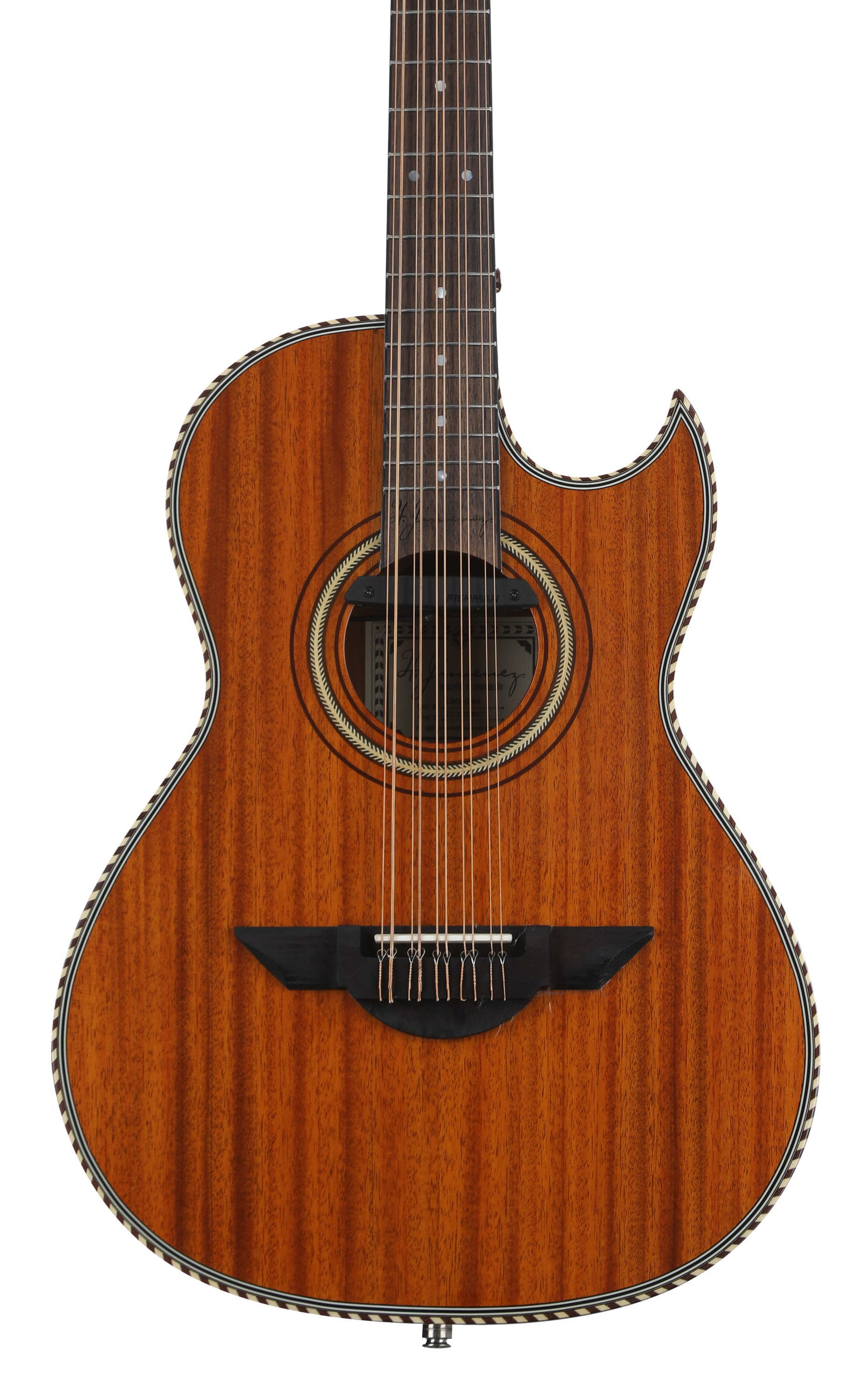 H. Jimenez El Esta'ndar Acoustic-electric Bajo Quinto - Natural Mahogany