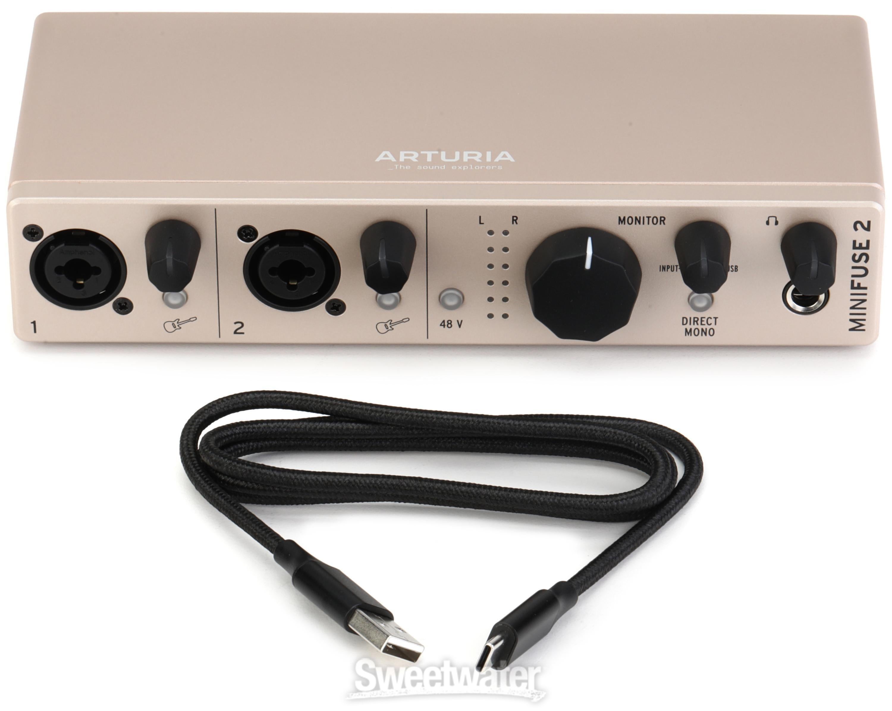 Arturia MiniFuse 2 USB-C Audio Interface - Champagne