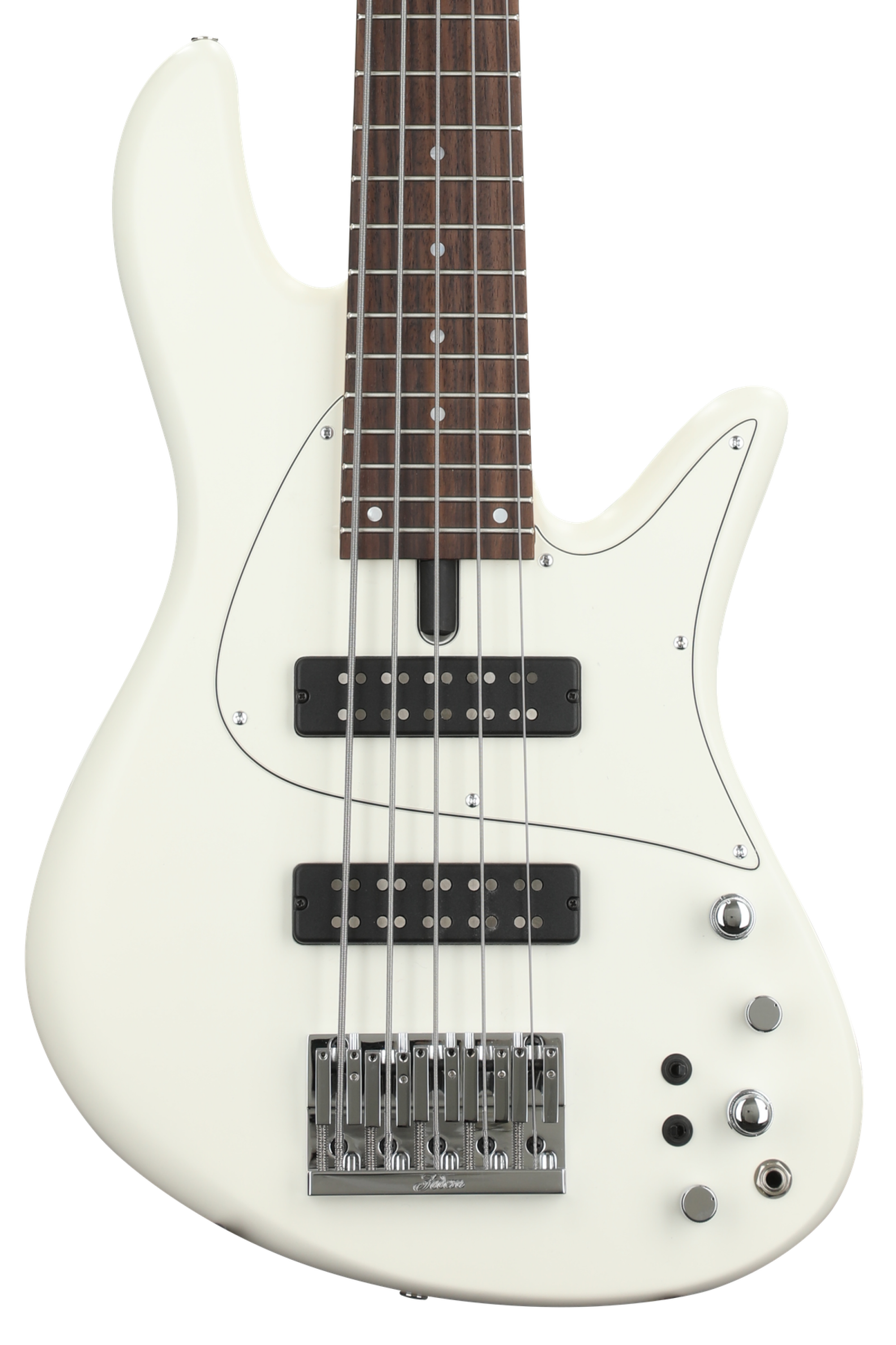 Fodera Emperor 5 Standard Classic Bass Guitar - Satin Olympic White