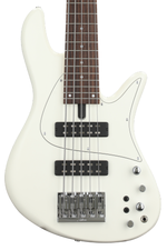 Photo of Fodera Emperor 5 Standard Classic Bass Guitar - Satin Olympic White