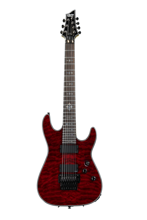 Schecter Damien Elite-7 FR - Crimson Red