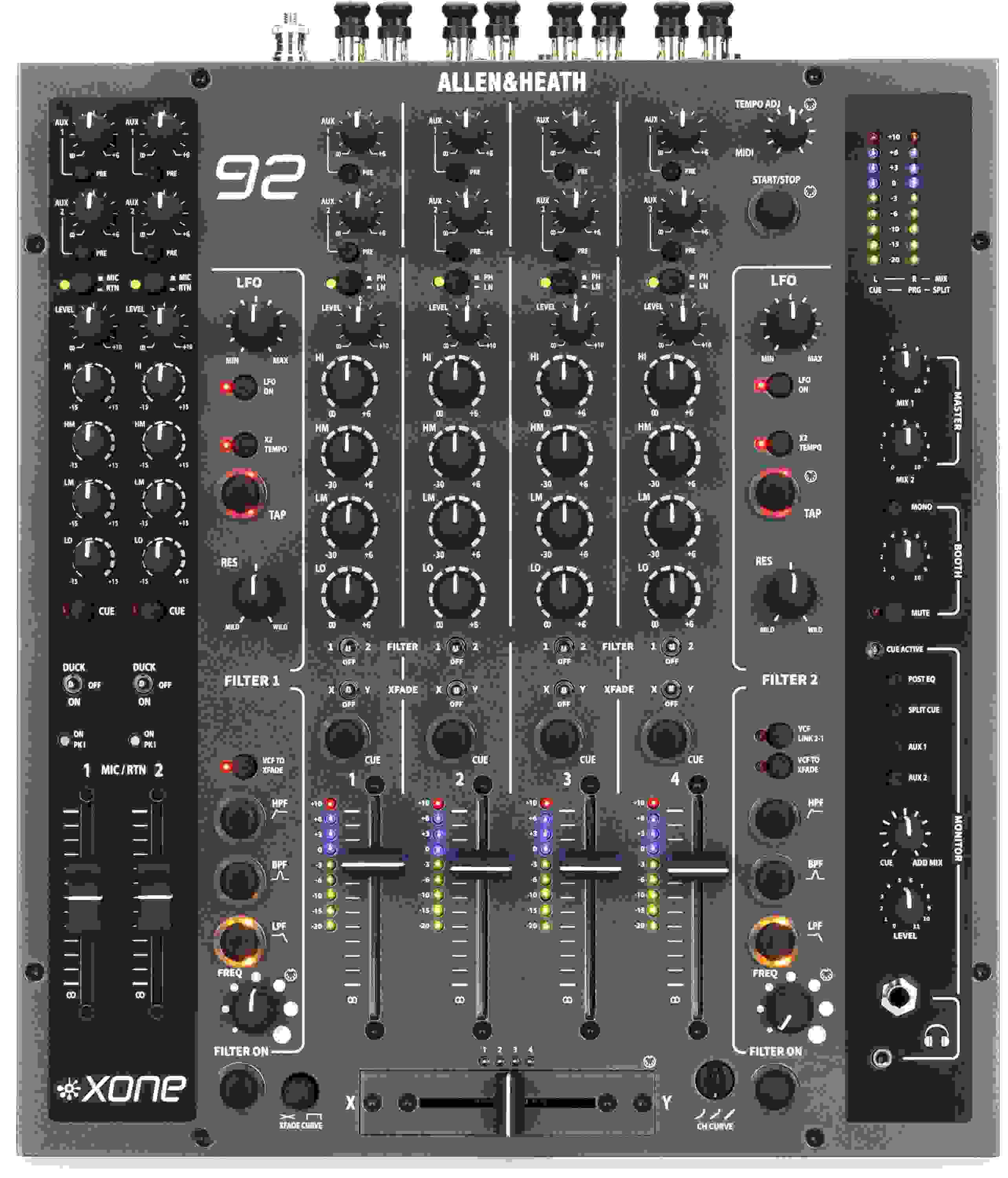 Allen & Heath Xone:92 Mk2 Analog 4-channel DJ Mixer