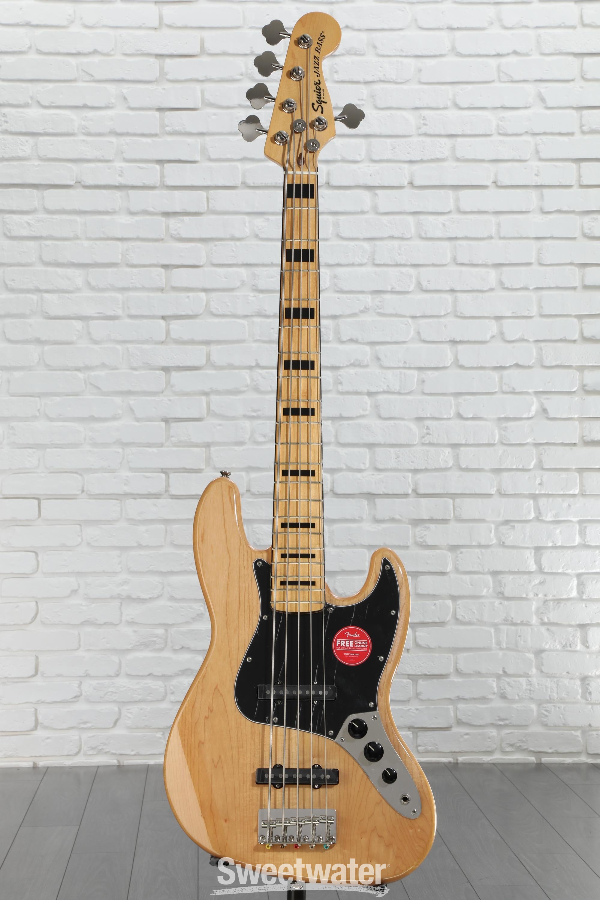 Squier Classic Vibe '70s Jazz Bass V - Natural with Maple