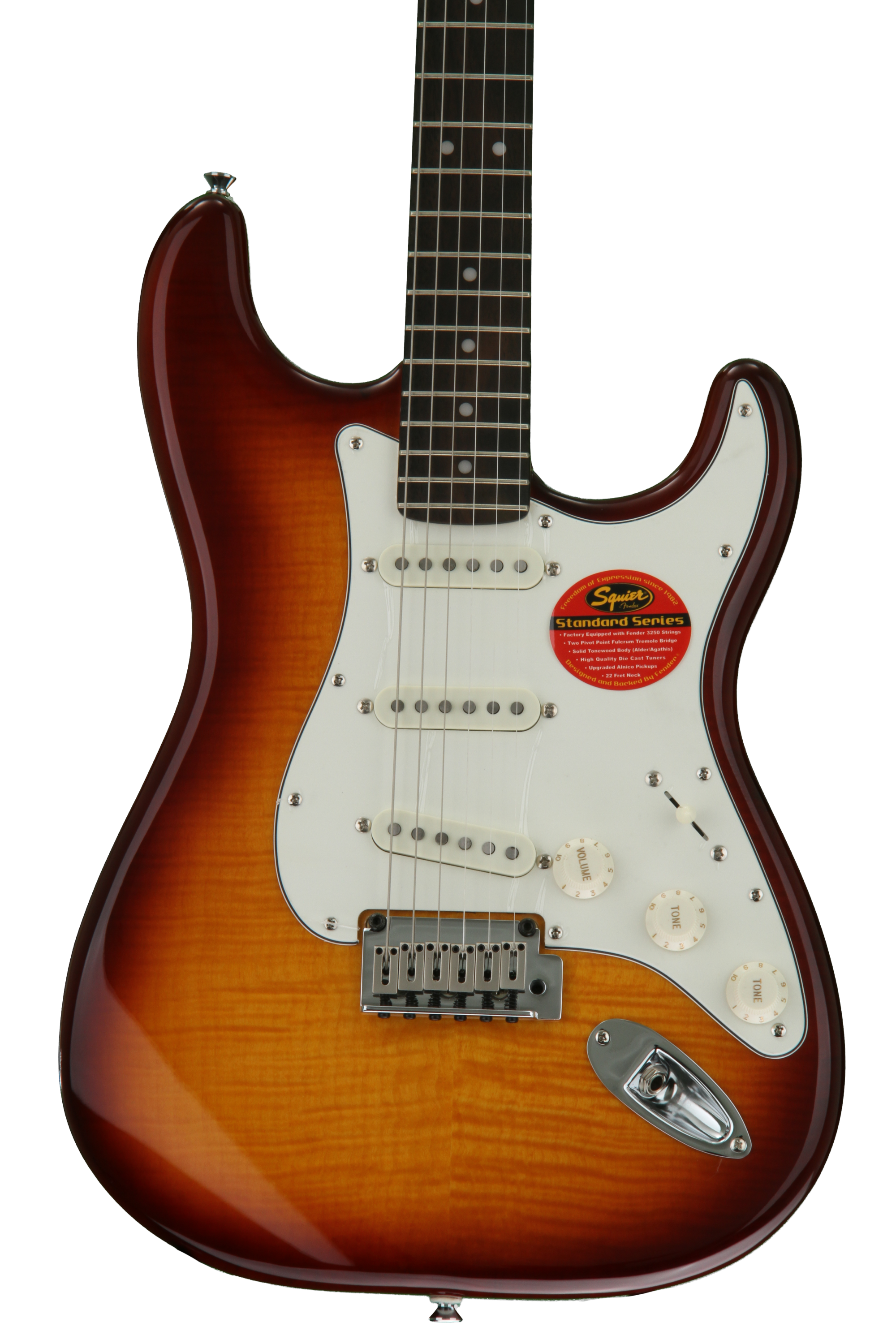 Squier Standard Stratocaster FMT - Amber | Sweetwater Squier Standard Stratocaster FMT - Amber | Sweetwater