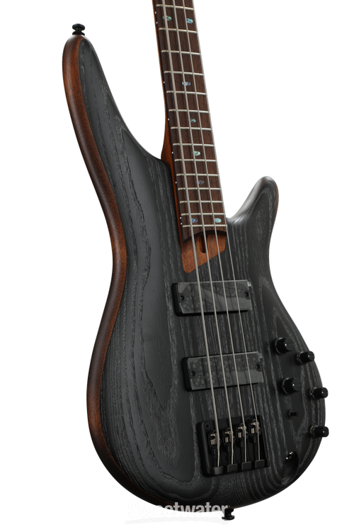 Ibanez SR670 Bass Guitar - Silver Wave Black Flat