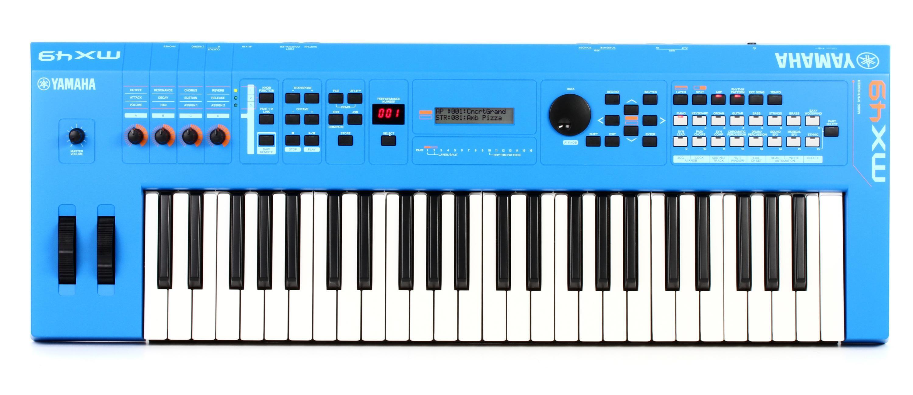 Yamaha MX49 Synth/Controller - Blue | Sweetwater