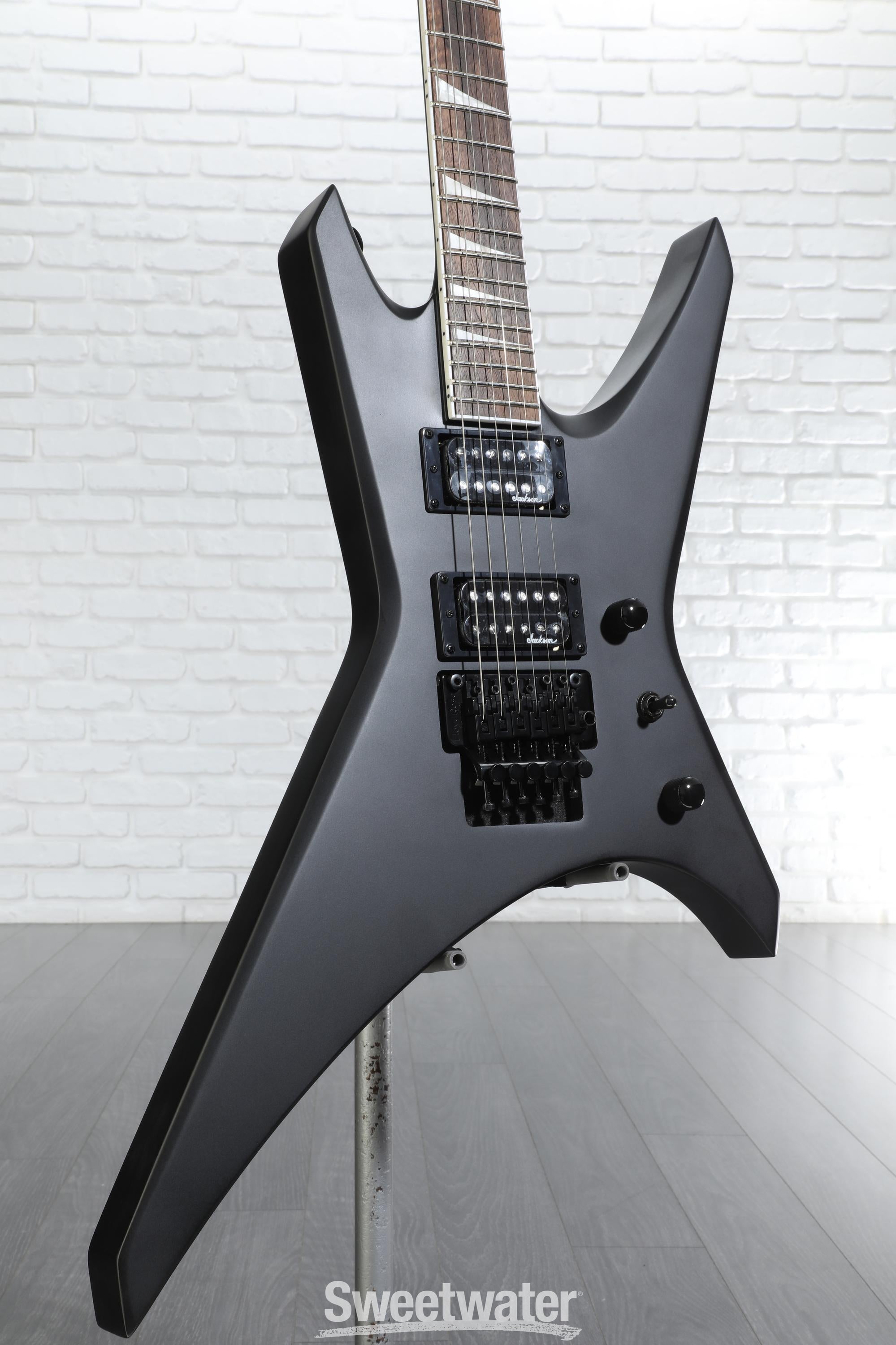 Jackson Warrior  Xシリーズ　リバースヘッド Jackson WRX24 X Series Warrior - Satin Black | Cream City Music