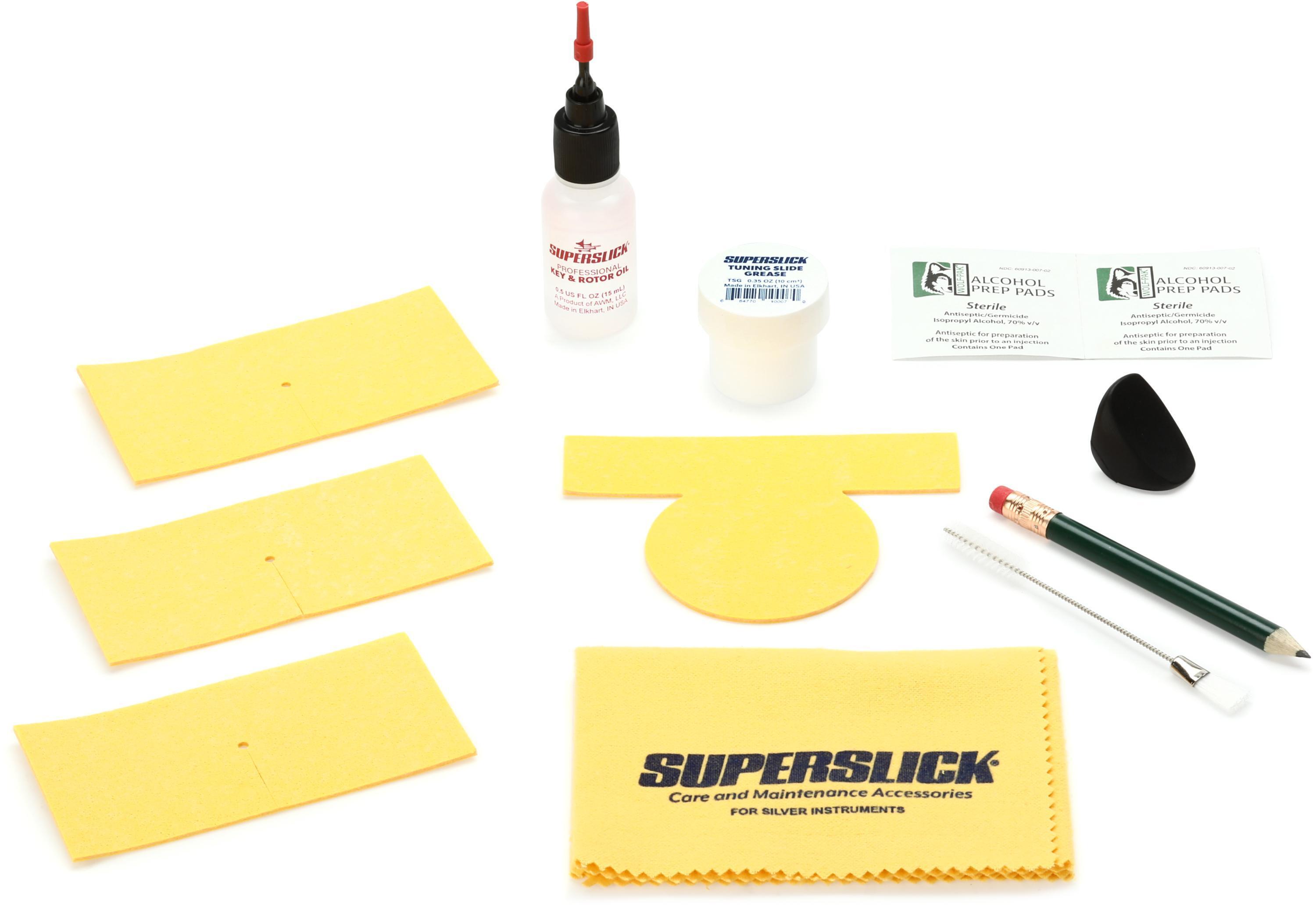 Superslick FLCK2 Flute Care Kit with Key and Rotor Oil Sweetwater