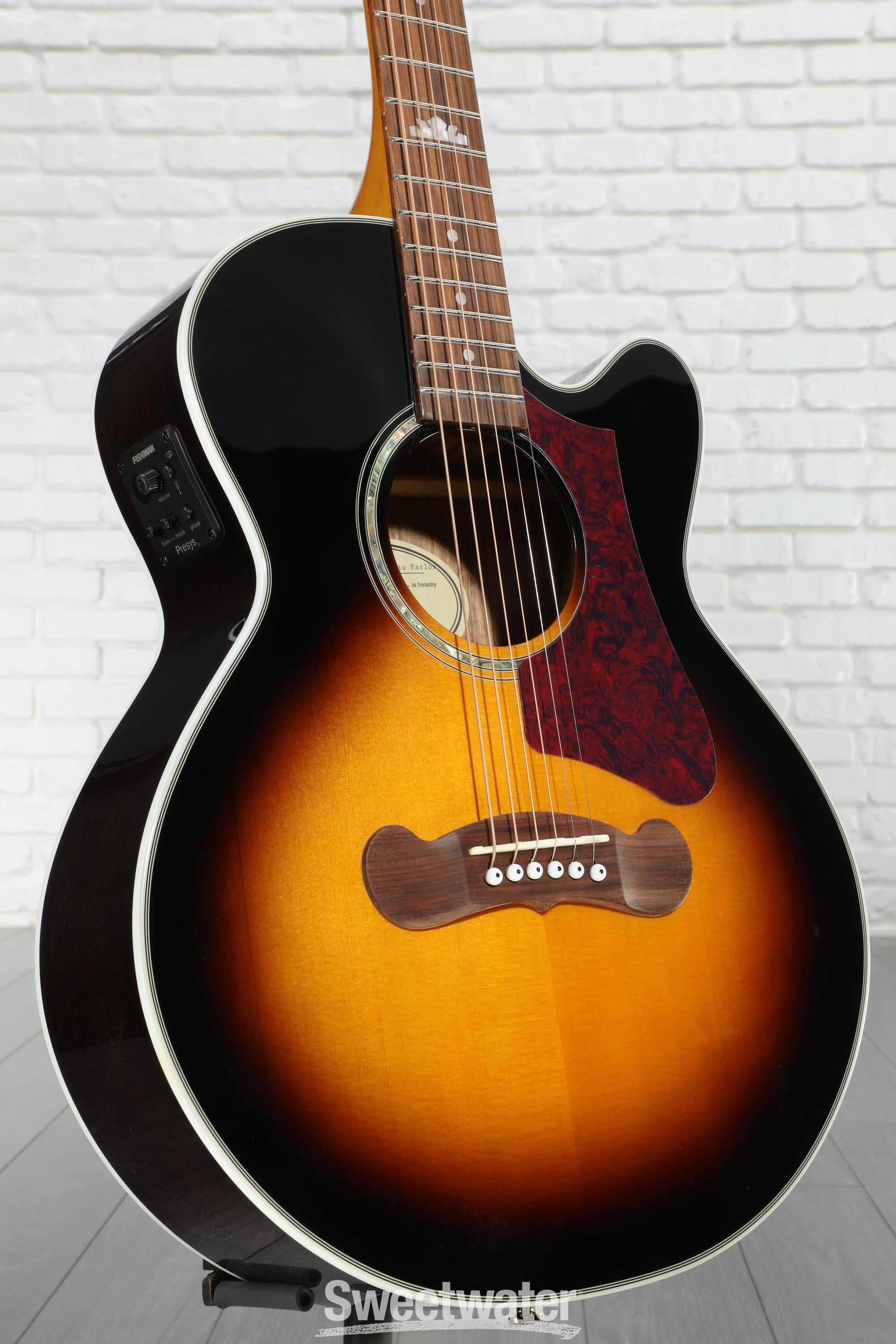 Epiphone J-200 EC Studio Parlor Acoustic-Electric Guitar - Vintage