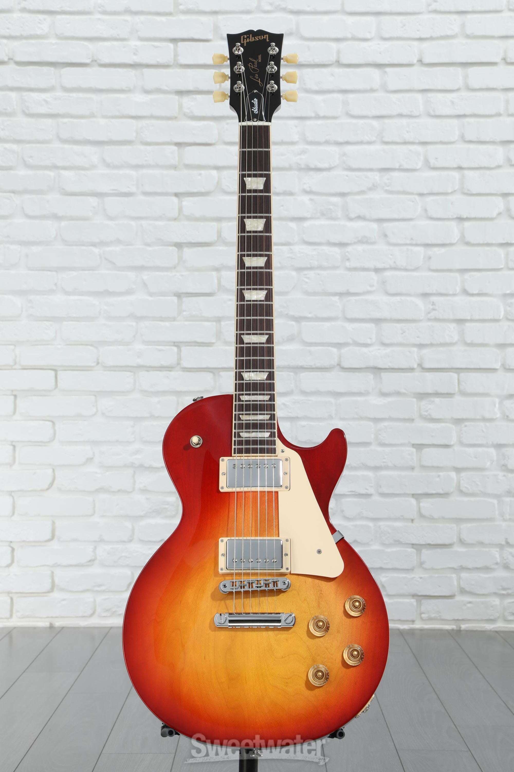 ギター gibson lespaul studio cherry sunburst Gibson Les Paul Studio Electric Guitar - Cherry Sunburst