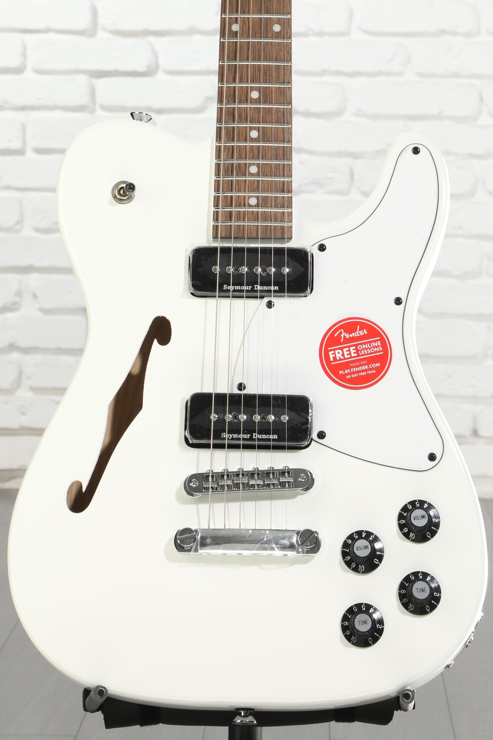 Fender Jim Adkins JA-90 Telecaster Thinline - White | Sweetwater