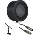 Photo of Solomon LoFReQ Sub-style Dynamic Microphone Bundle with Stand and Cable - Black Asphalt