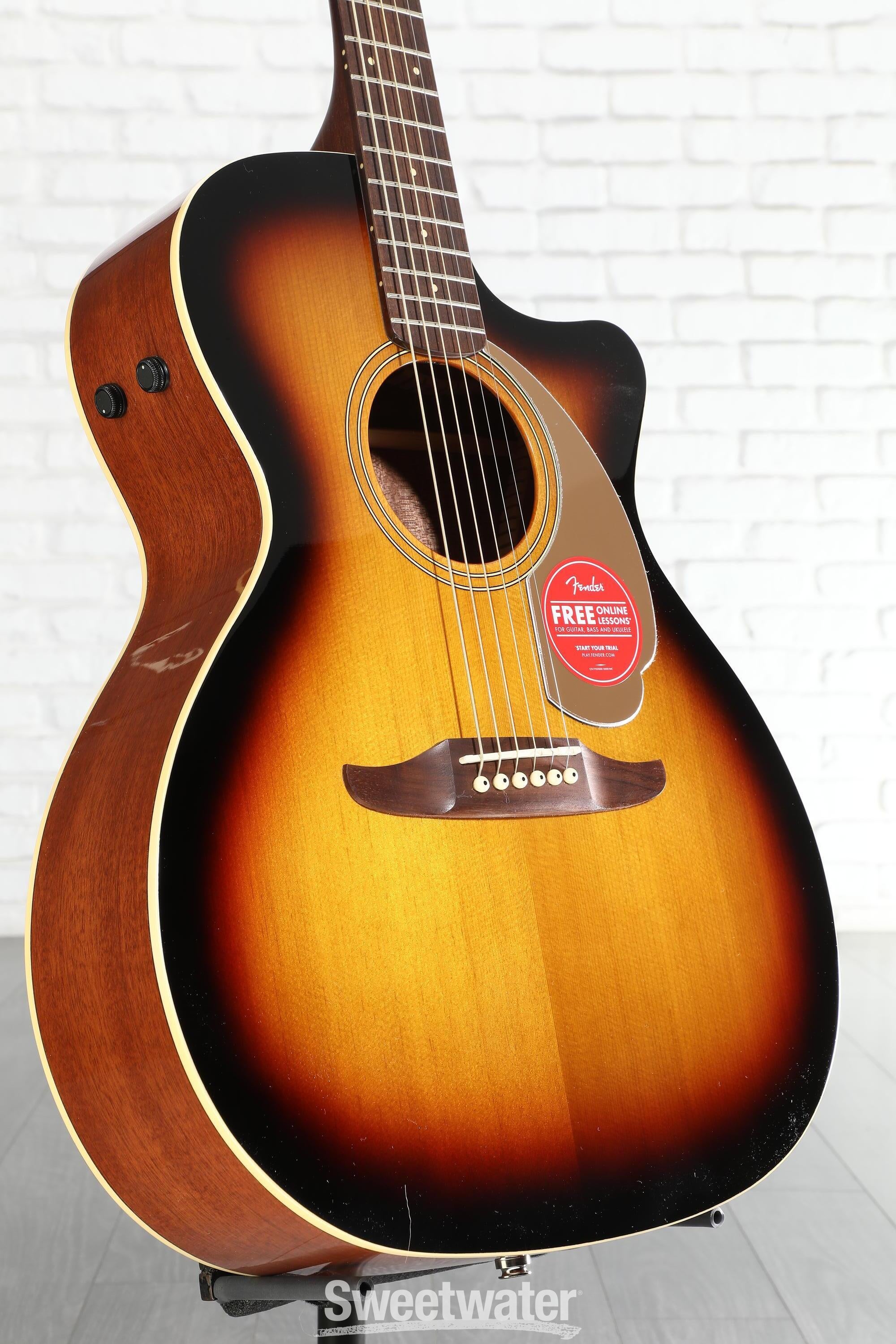 Fender Newporter Player Acoustic-electric Guitar - Sunburst