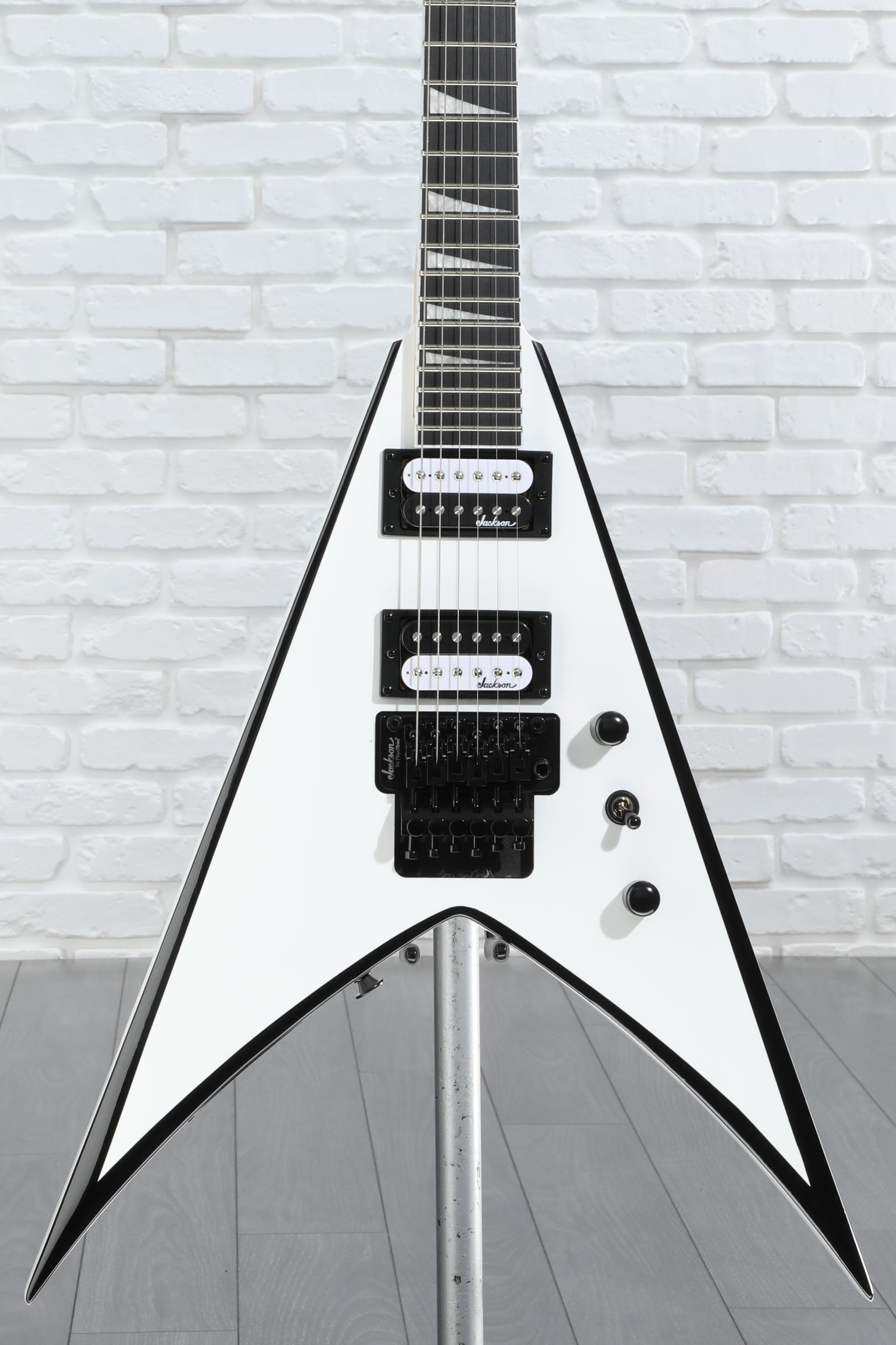 Jackson JS Series King V JS32 - White with Black Bevels