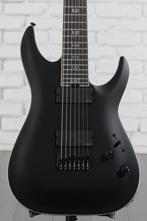 Schecter C-7 SLS Evil Twin Electric Guitar - Satin Black