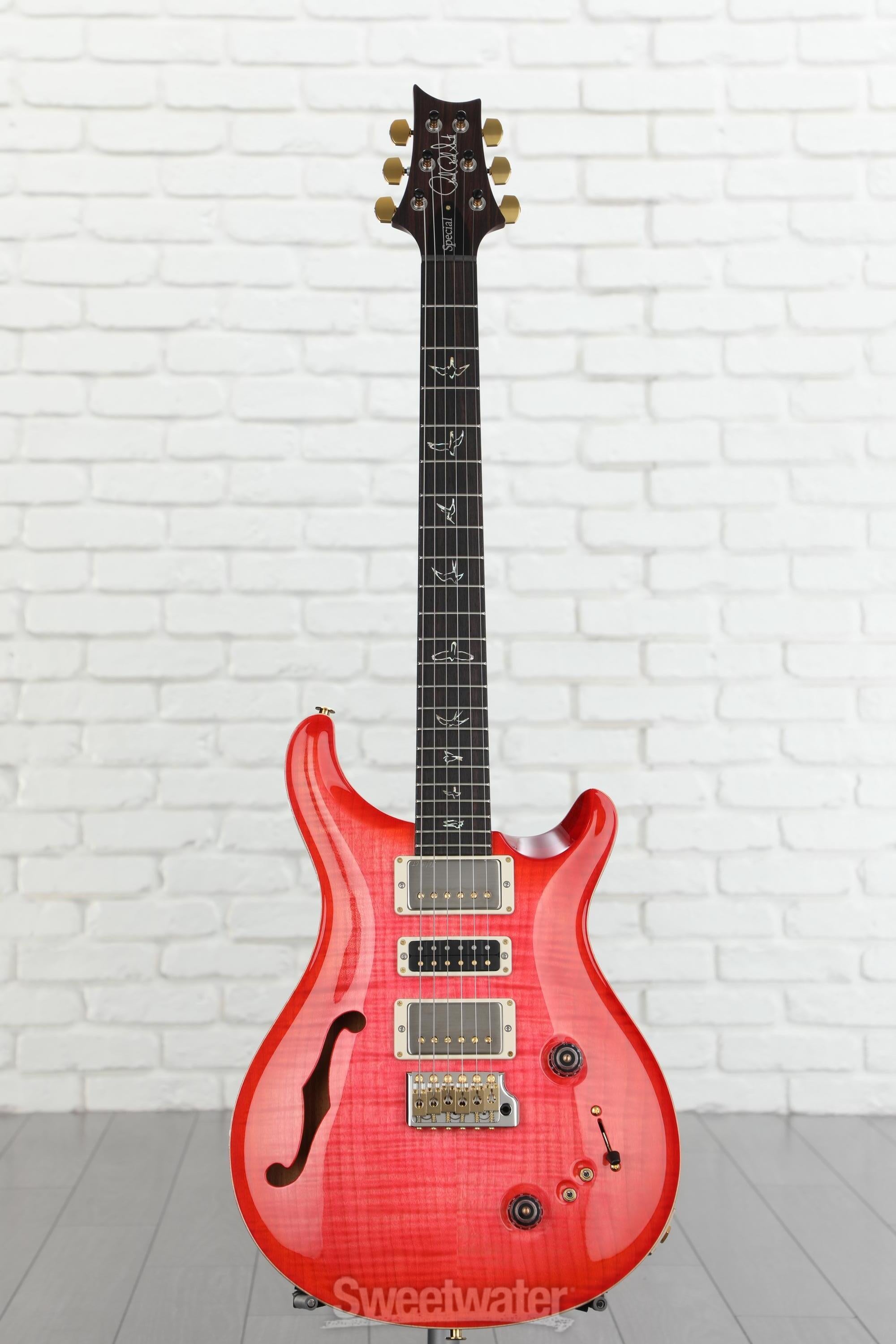 PRS Wood Library Special Semi-hollowbody Electric Guitar - Bonnie Pink,  Flame Top | Sweetwater