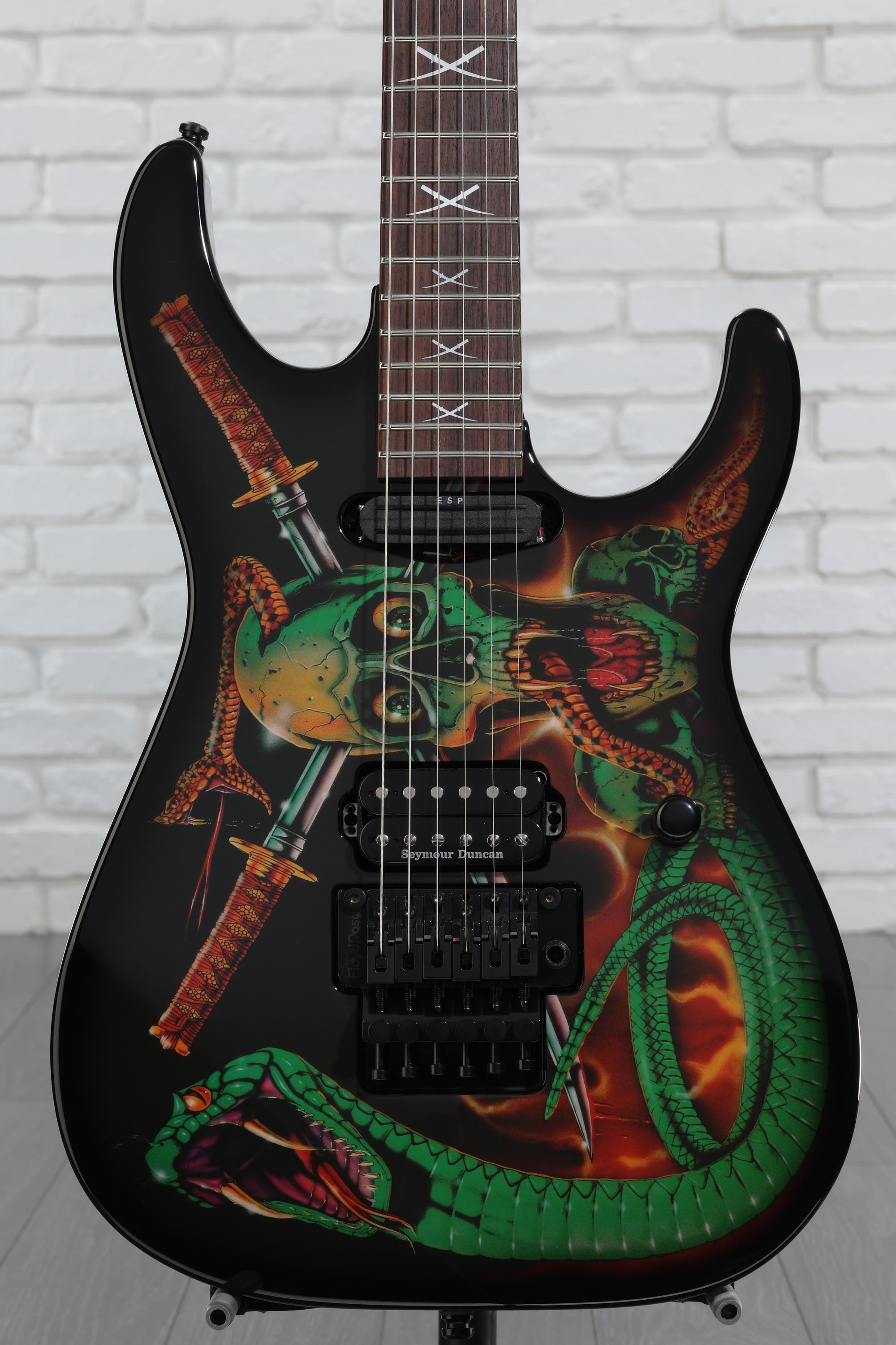 ギター ESP George Lynch Skulls&snakes 90 model ESP George Lynch Signature Electric Guitar - Skull and