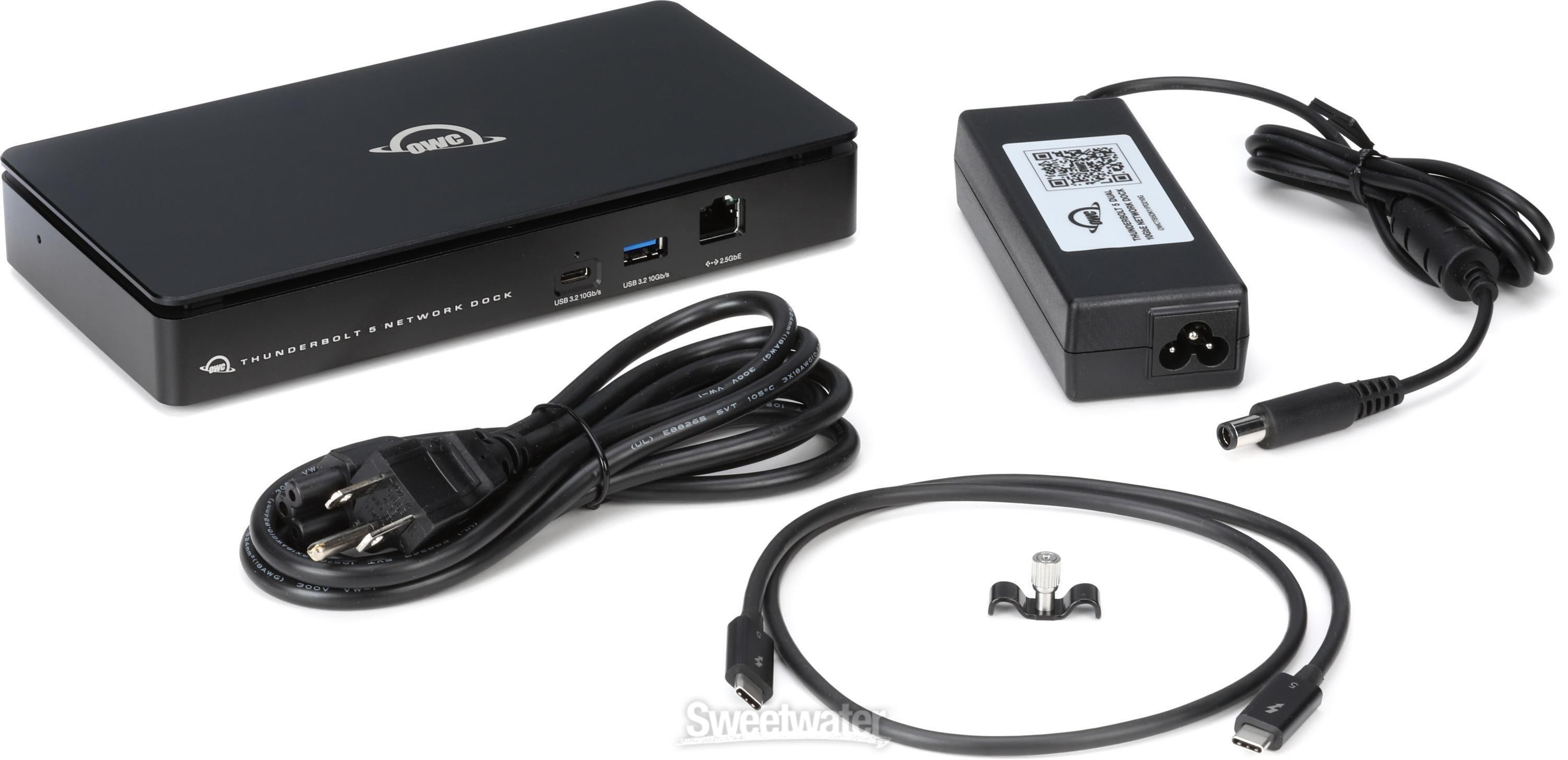 OWC Thunderbolt 5 Dual 10GbE Network Dock | Sweetwater OWC Thunderbolt 5 Dual 10GbE Network Dock | Sweetwater
