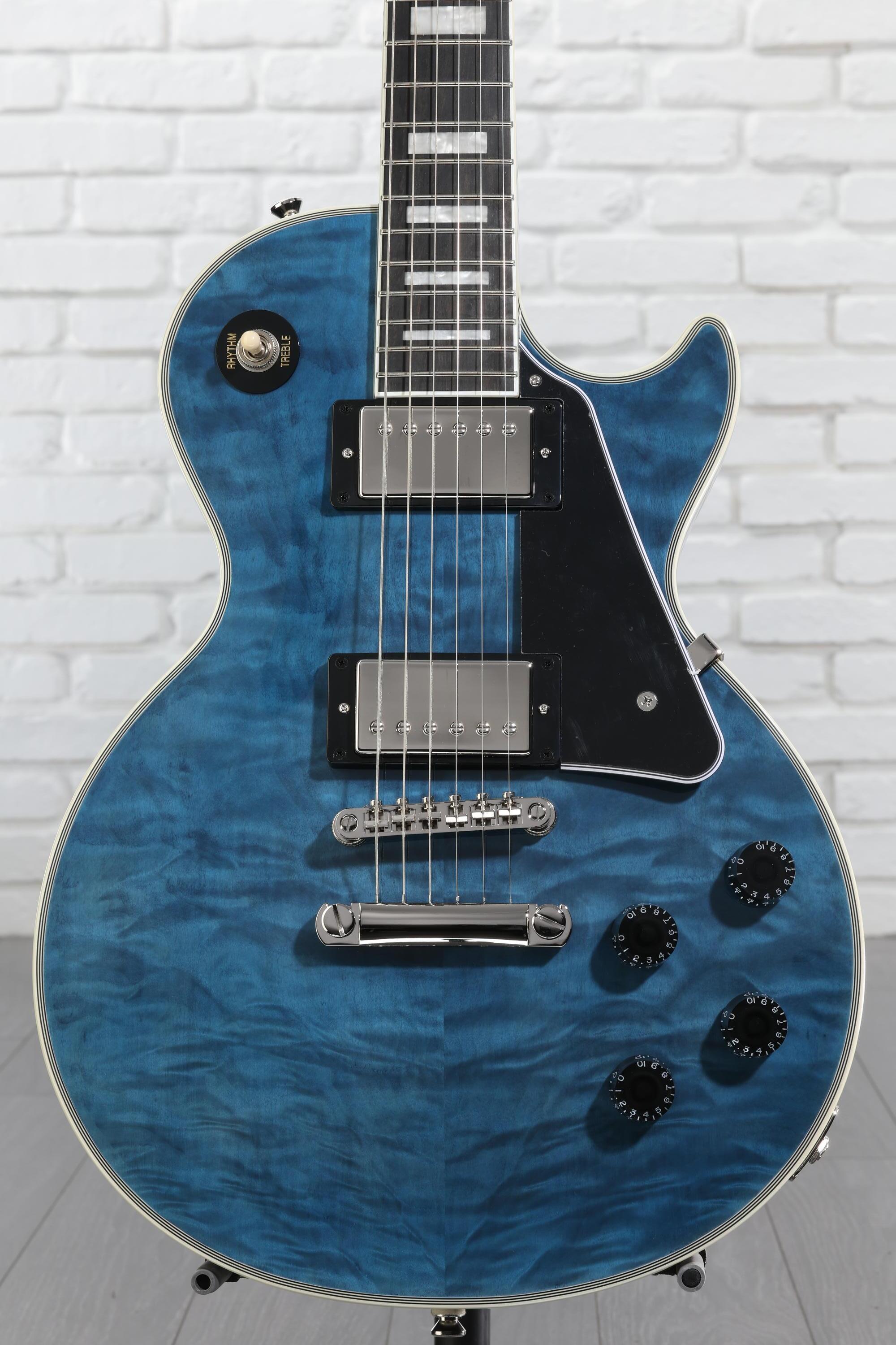 Epiphone Les Paul Custom Electric Guitar - Viper Blue