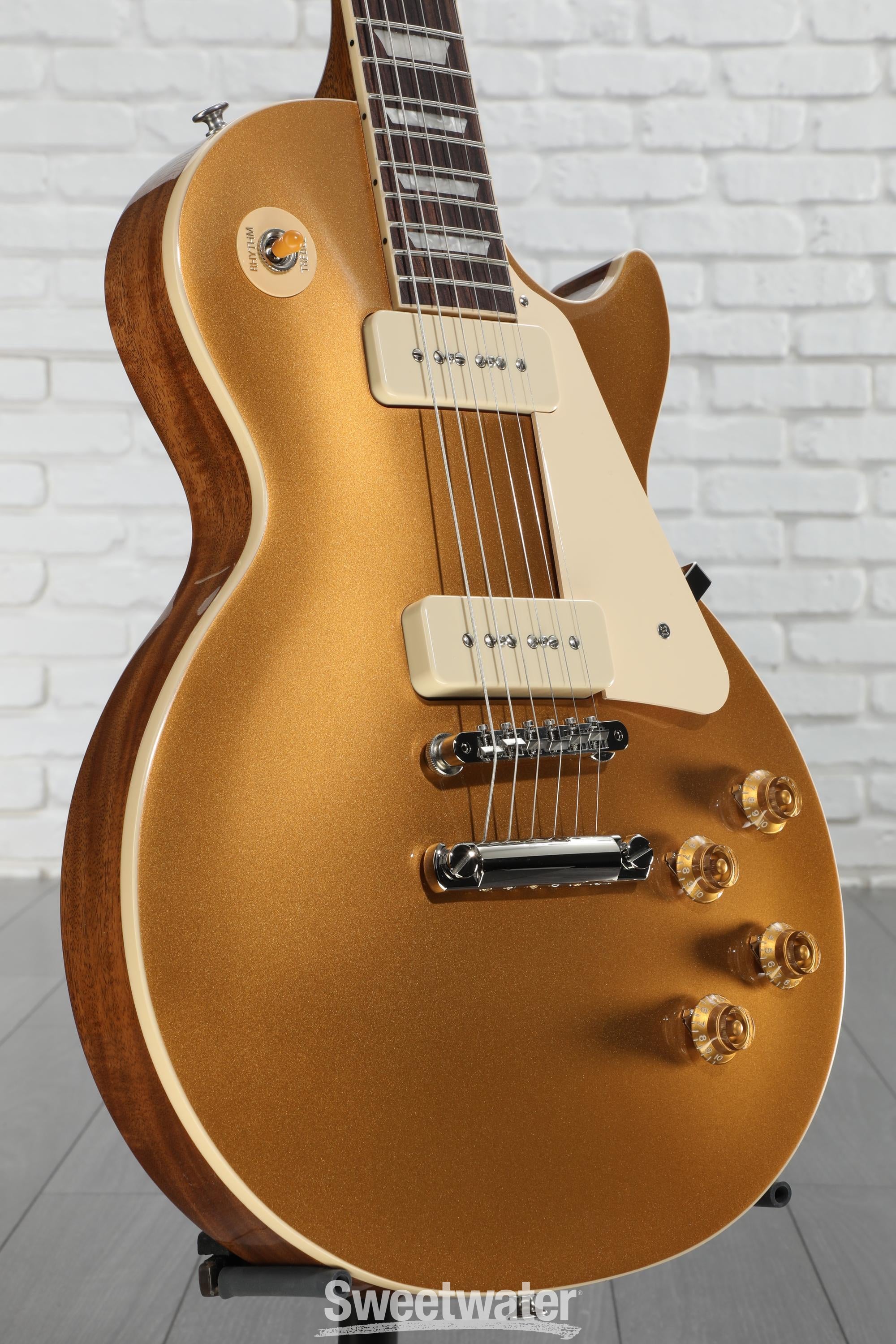 ギブソンレスポールスタンダード ゴールド P-90 Gibson Les Paul Standard '50s P90 Electric Guitar - Gold Top