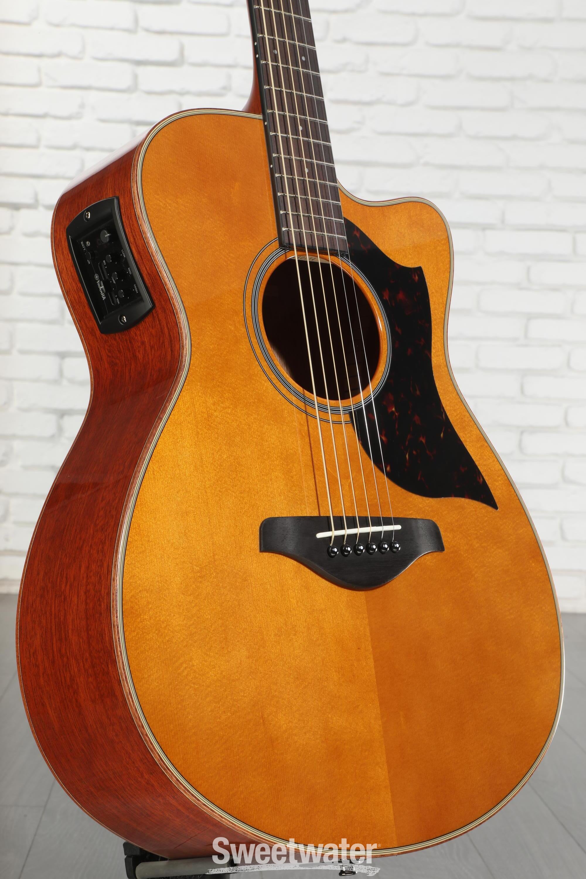 Yamaha AC1M Concert Cutaway Acoustic-electric Guitar - Vintage